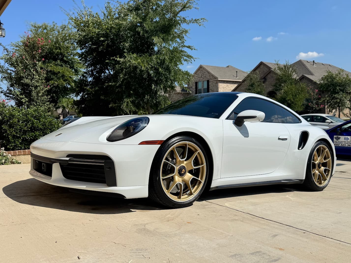 Ceramic coating Fort Worth Texas Porsche 911 Turbo S