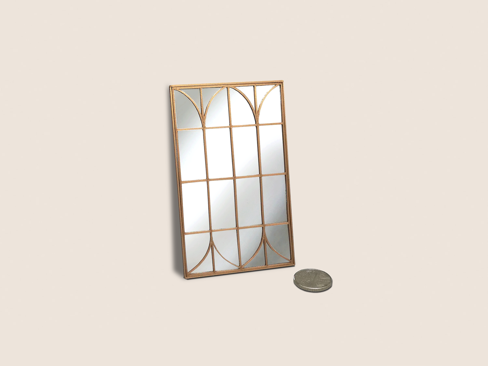 Details about   Dolls House 1/12 scale Art deco Polygon Wall mirror gold effect by BUSHBABY 