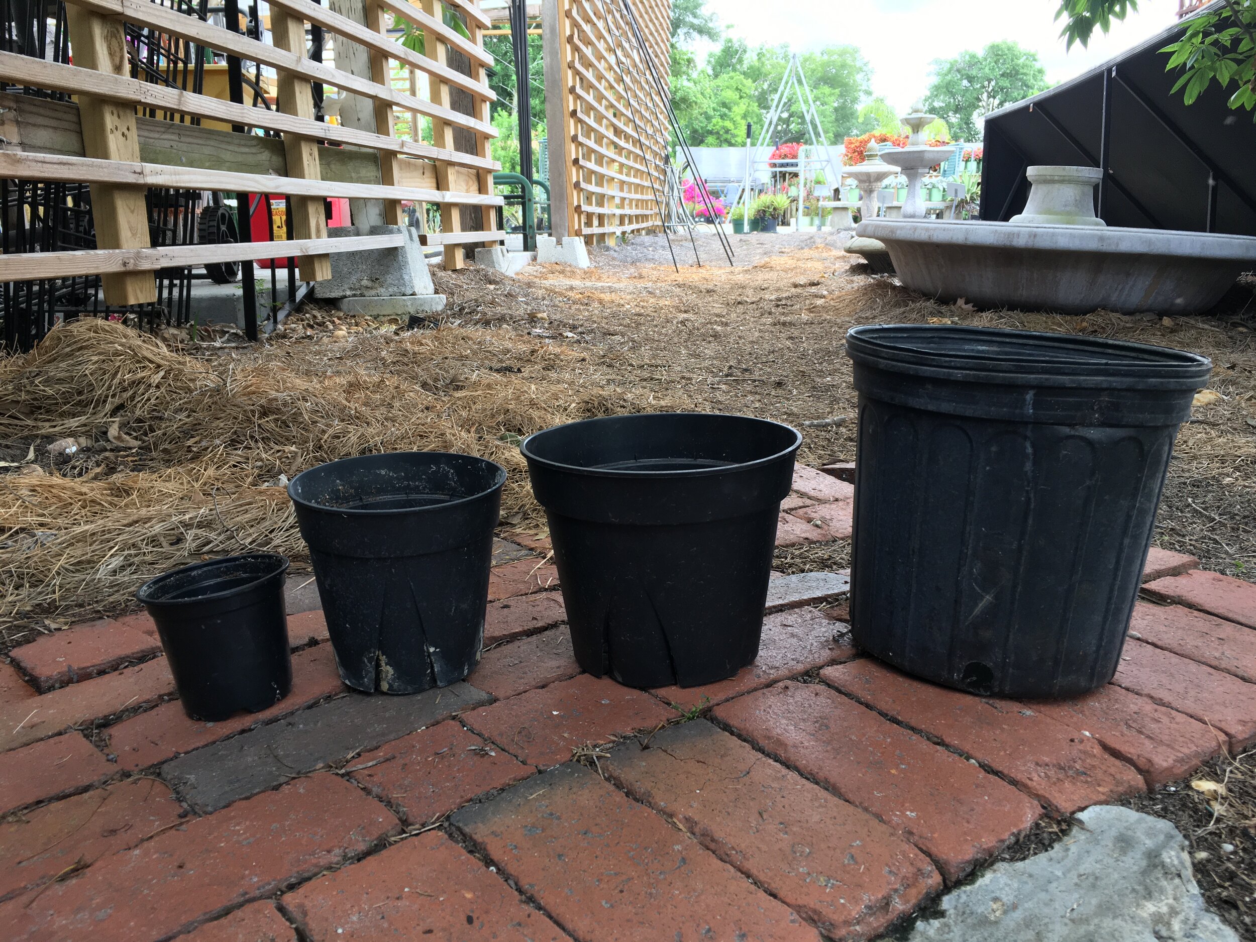 Used Recycled Grower Nursery Pots — Apenberry's Gardens