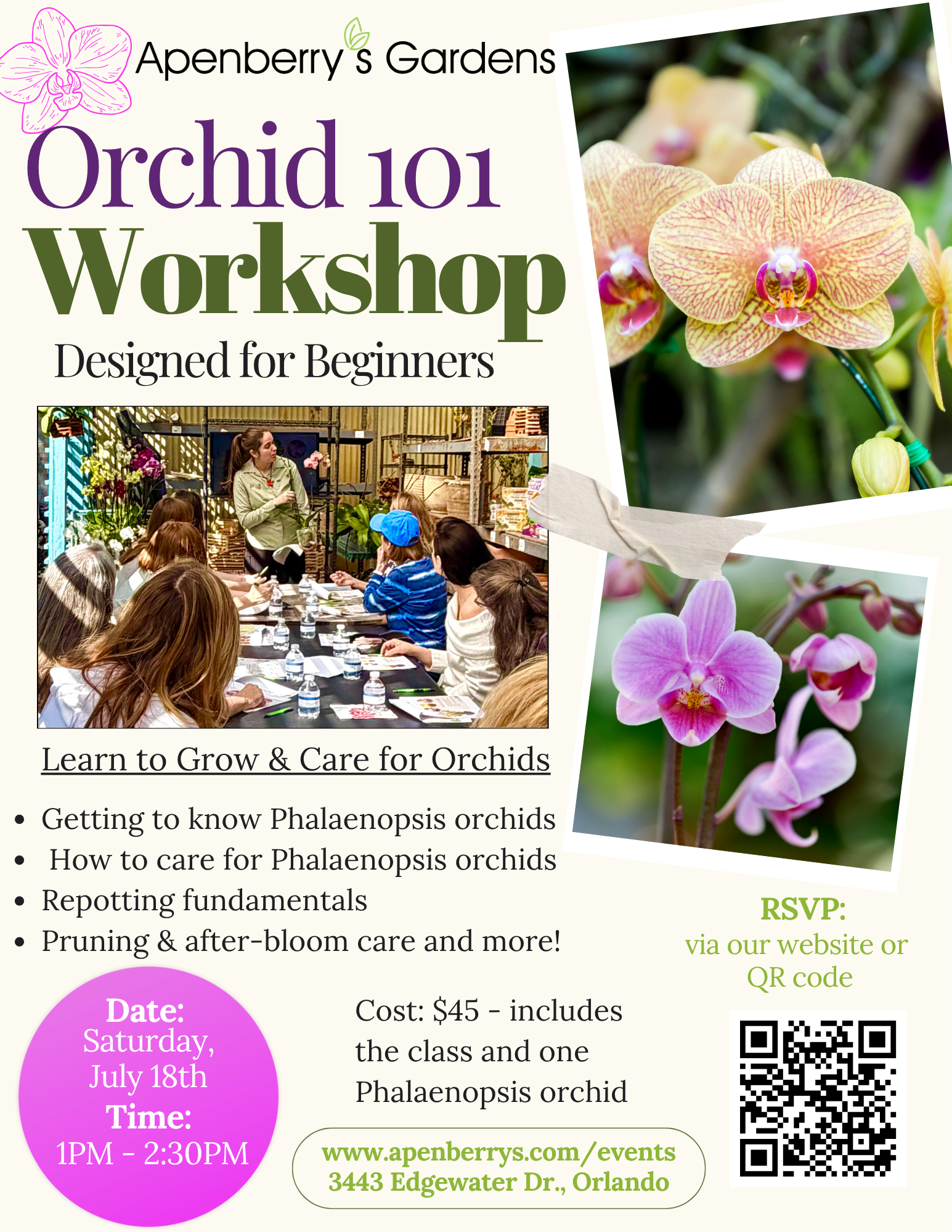 Orchids 101 Workshop