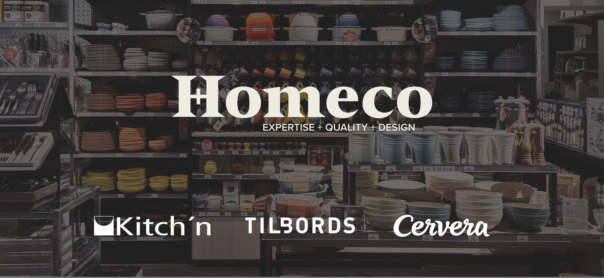 Homeco som inneholder kjedene Kitchn'n, Tilbords &amp; Cervera har gått live med InStock