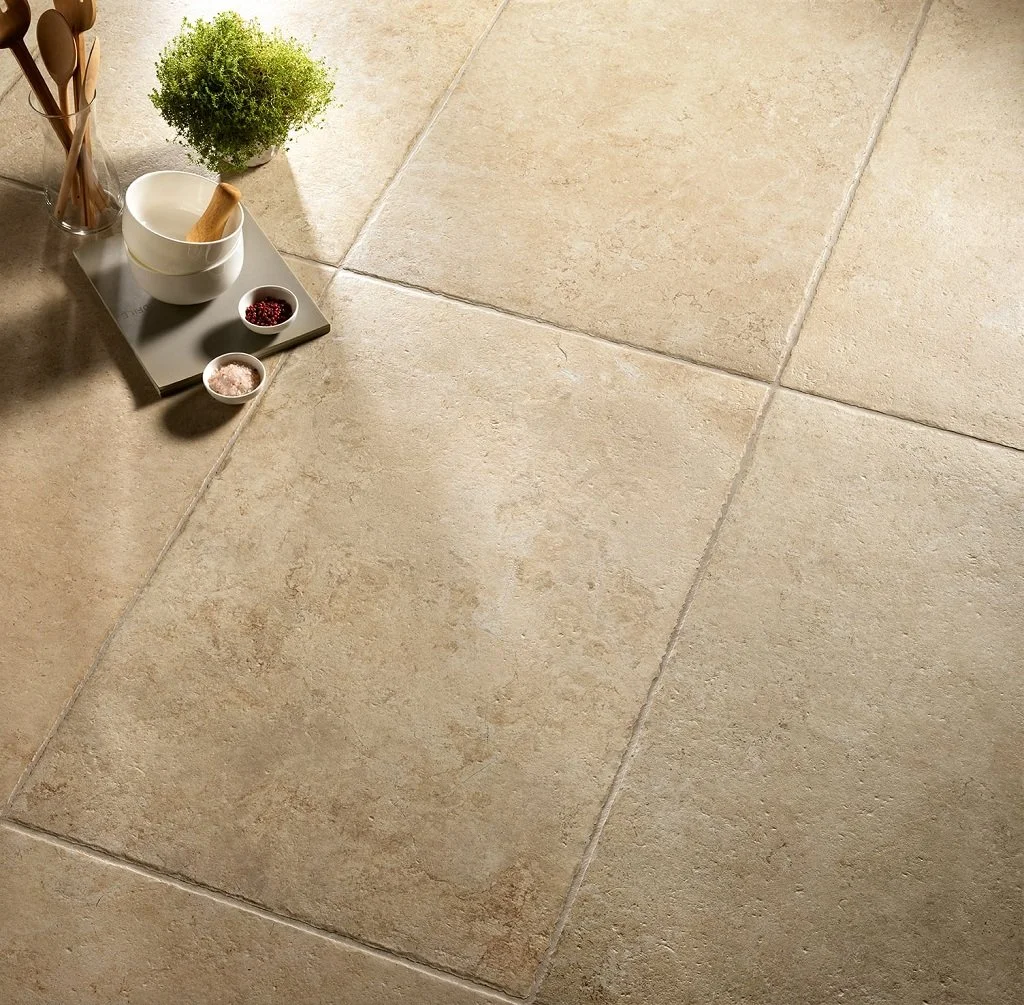 French Stone Beige 60x90cm Limestone Effect Tiles