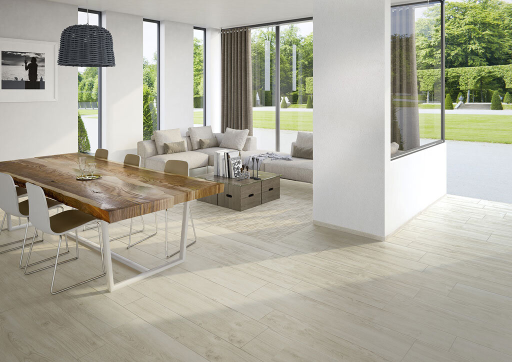 Oakwood White  15x90cm  £49.99m²