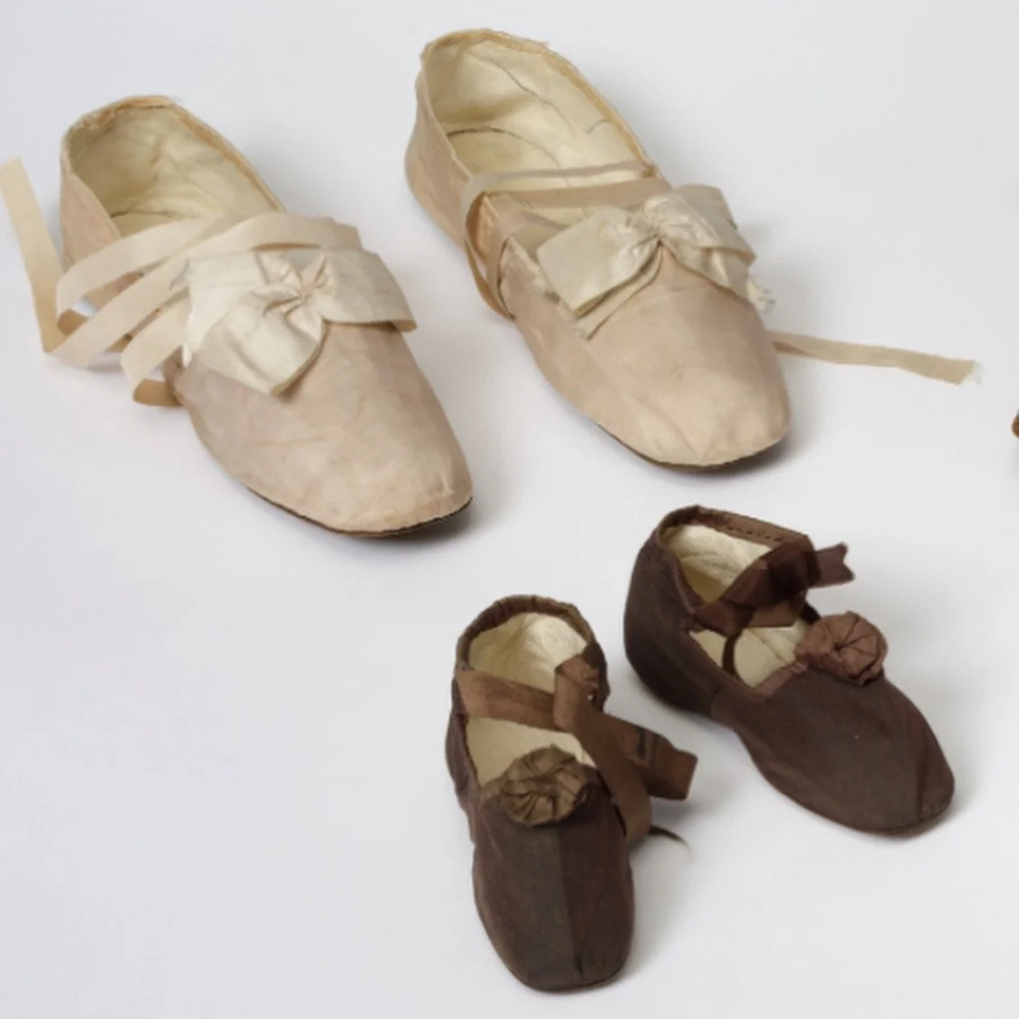 At nine years old, the young Charlotte Bront&euml; would have stepped into pumps like these for church and other formal occasions.

Though we know she must have owned such shoes, sadly, none of her formal childhood pairs survive. The single surviving