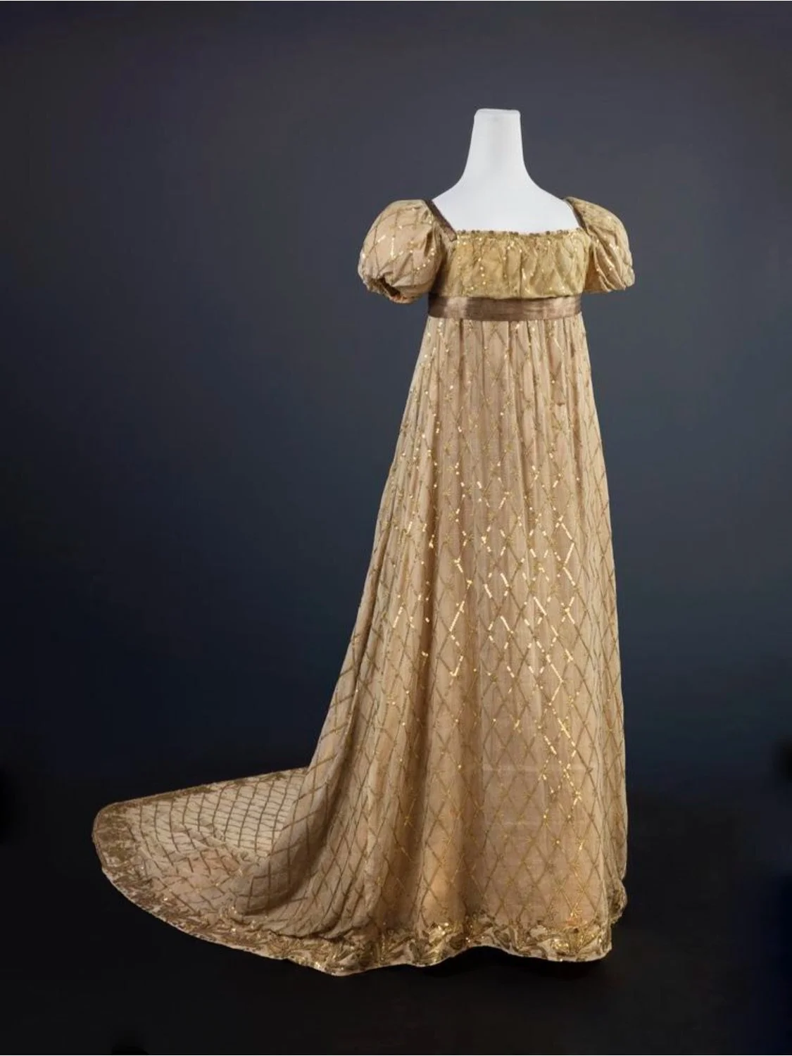I came across this shimmering gown, dated 1807&ndash;1810, in my travels today. And it is, undoubtedly, spectacular.

Part of the Centraal Museum in Utrecht&rsquo;s collection, this Dutch court gown reflects the elegance and authority of the Napoleon