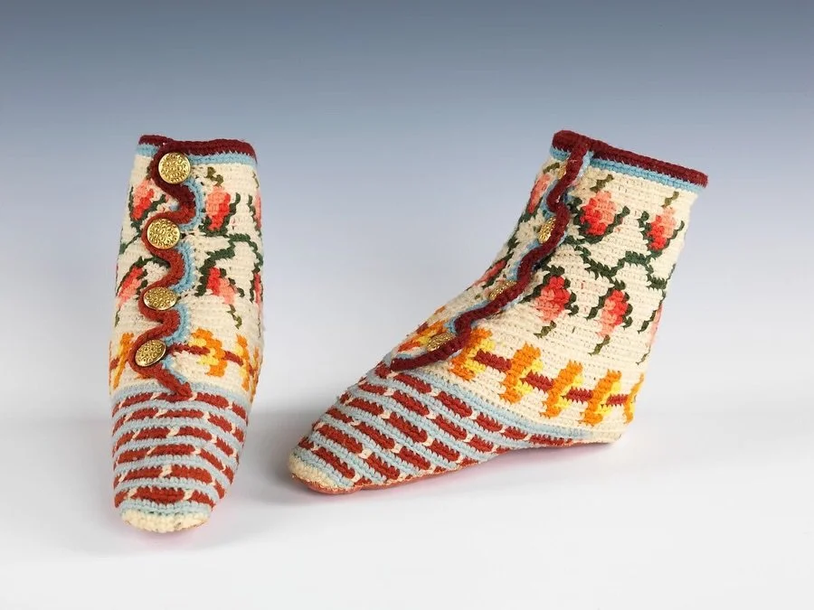 In Victorian households, a woman&rsquo;s needlework was taken as a reflection of her skill and character. Crochet, in particular, became a popular and admired domestic craft, valued for both its practicality and its decorative charm.

These tiny croc