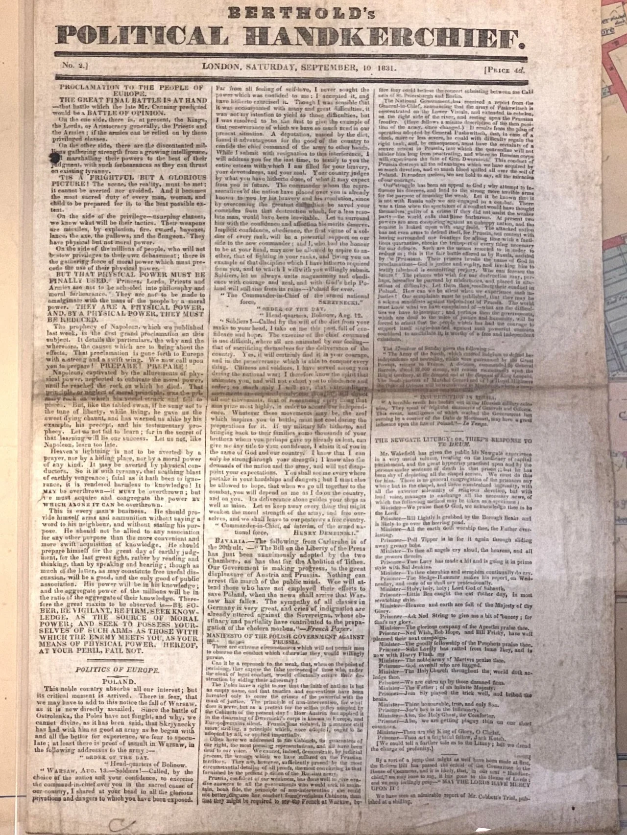 I&rsquo;m deep into a new project at the moment, and this week I&rsquo;ve been thinking about political clothing &mdash; or, more accurately, about how textiles get pulled into politics. This led me to Berthold&rsquo;s Political Handkerchief, a strik