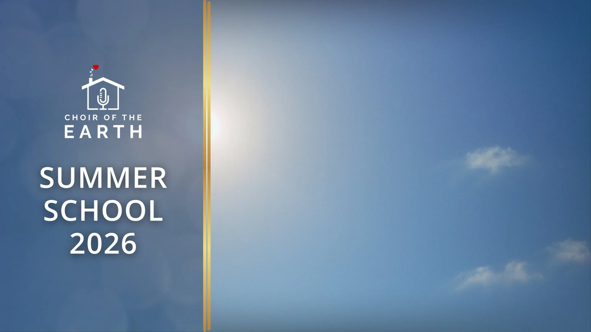 Summer School 2026: keep singing with Choir of the Earth this summer 🎶