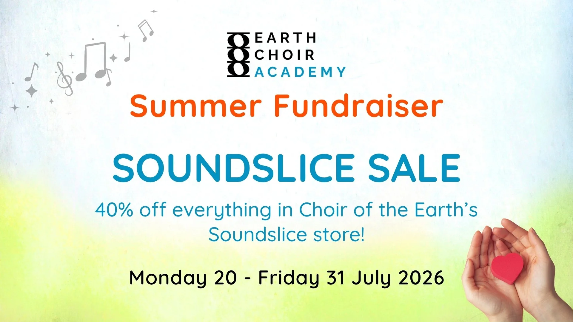 Soundslice Sale - 40% off everything | Summer Fundraiser 2026