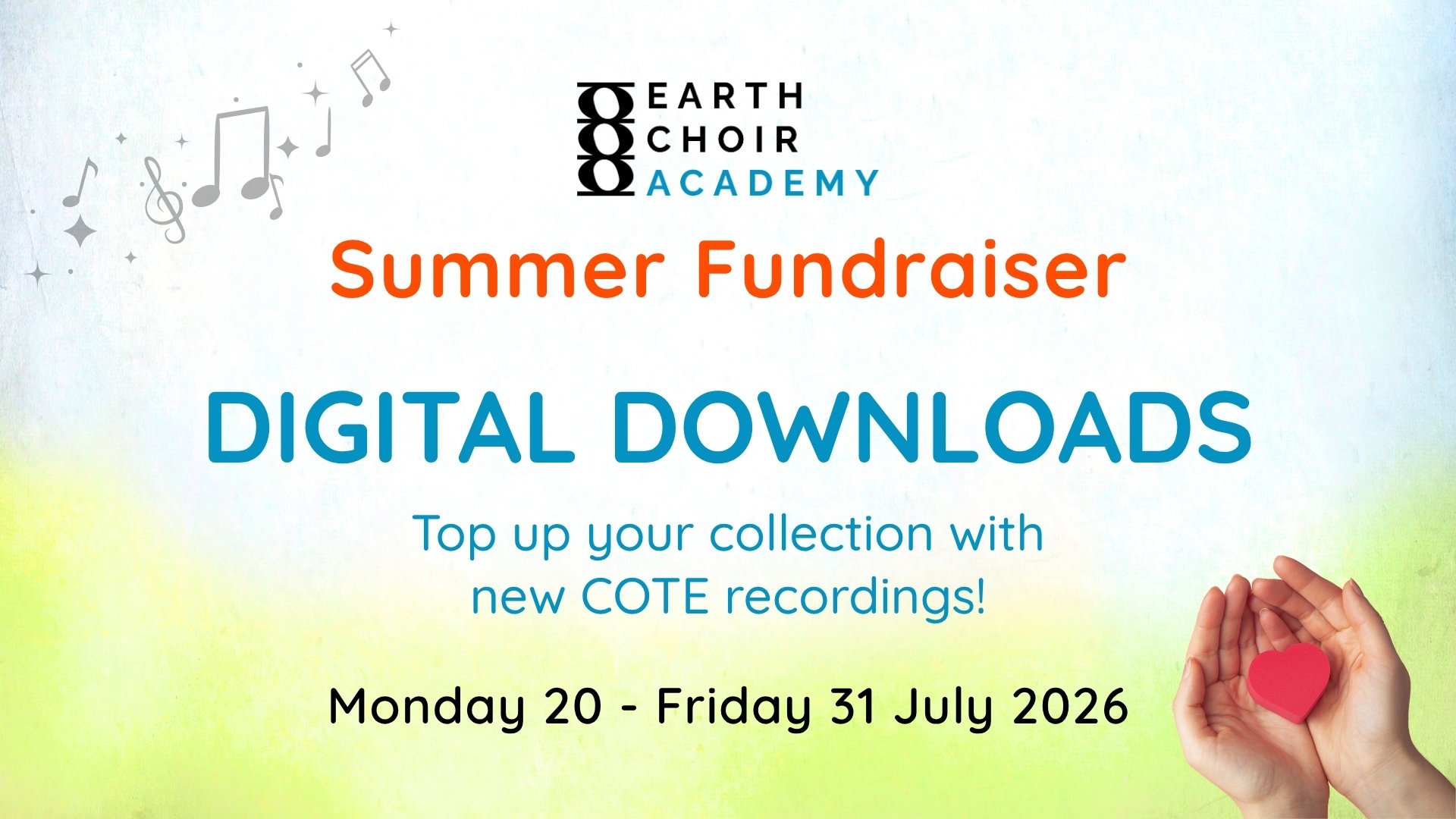 Digital Downloads - buy new COTE recordings | Summer Fundraiser 2026
