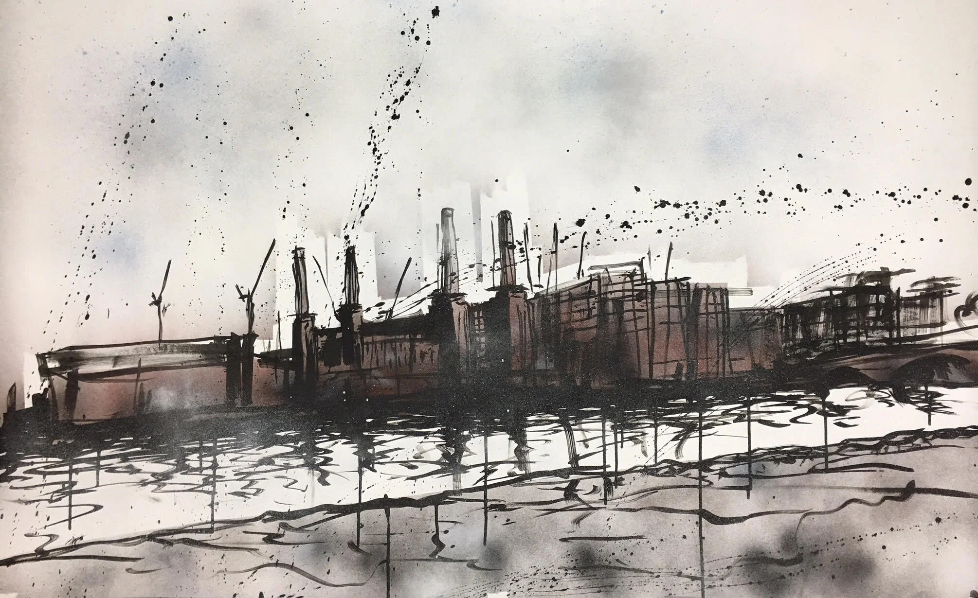 Sketches of Nine Elms 003, 2016