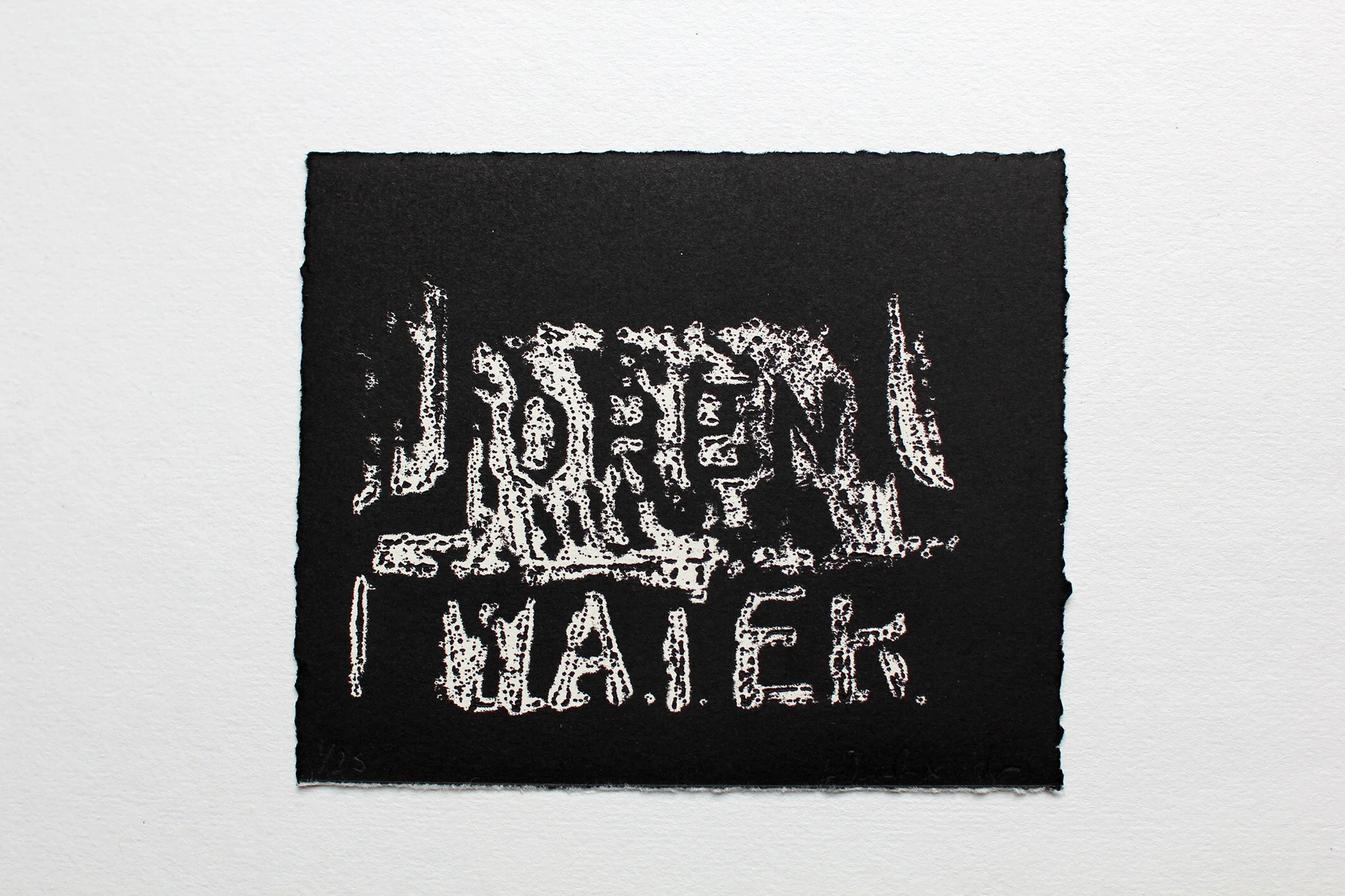 Open Water ed. print, 2016 (with Lucy Devenish)