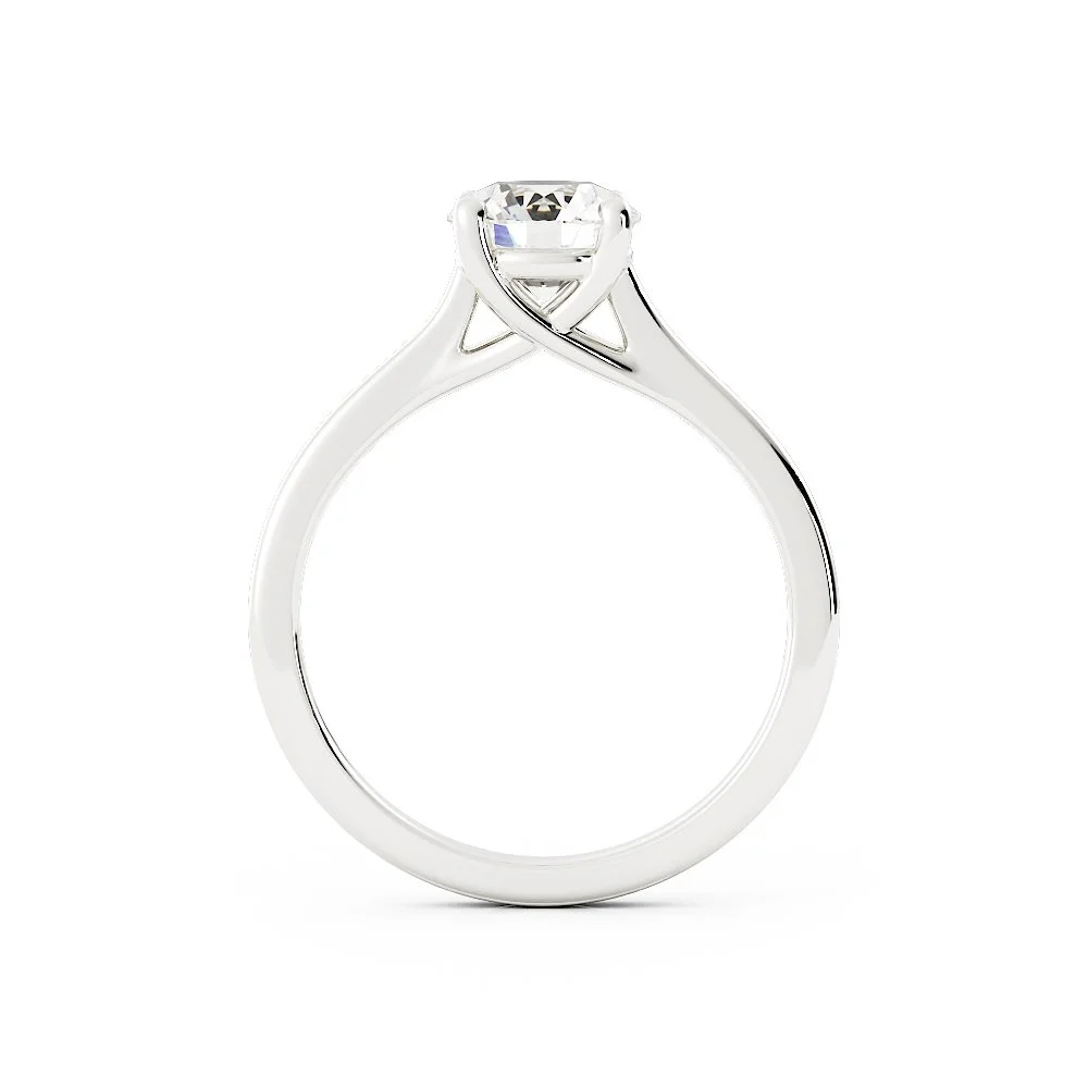 Ava Round Diamond Solitaire Ring with Criss-Cross Ring in White Gold Image_6.jpg