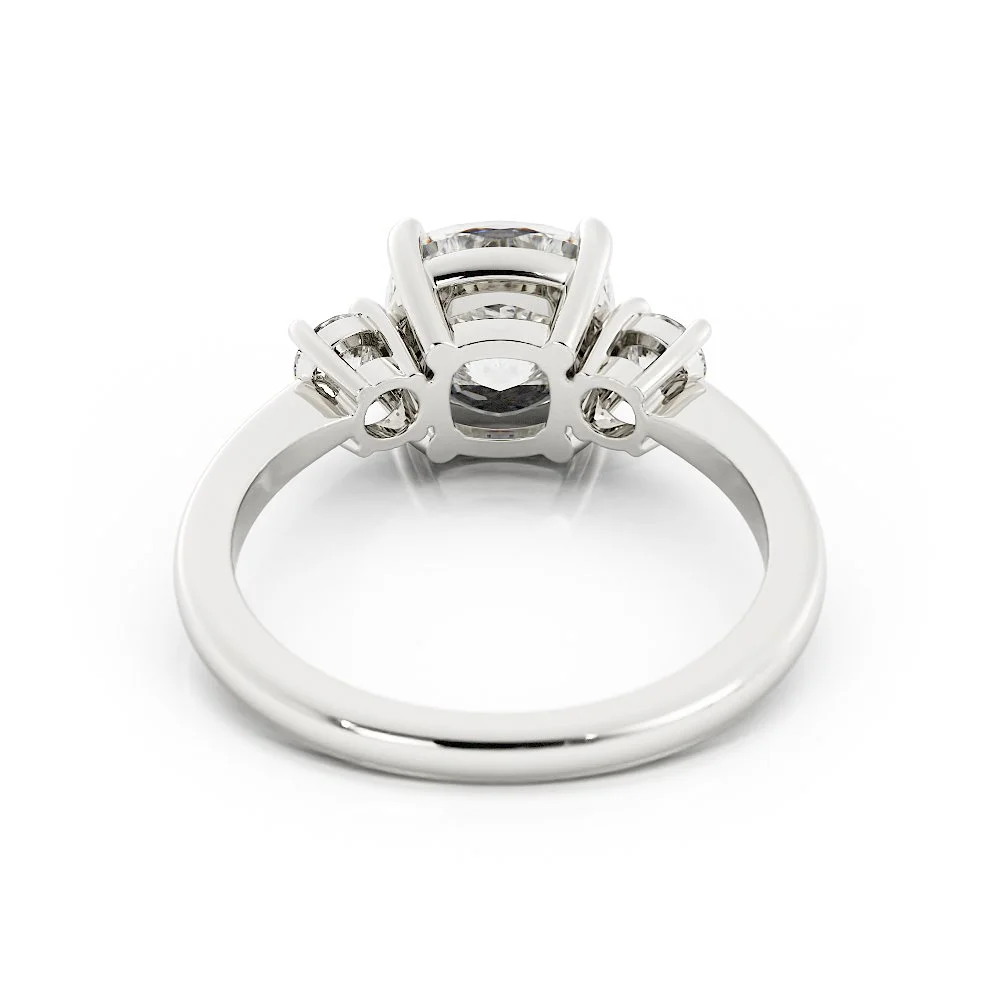 Laura Cushion and Round Diamond Three Stone Ring in White GoldImage_3.jpg