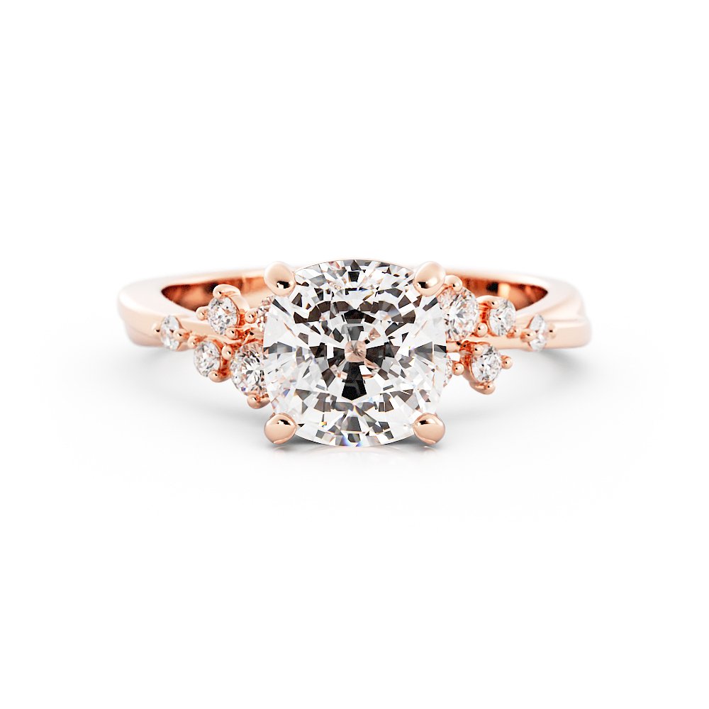 Jasreen Cushion Diamond Ring with Cluster Diamonds in Rose GoldImage_1-12.jpg