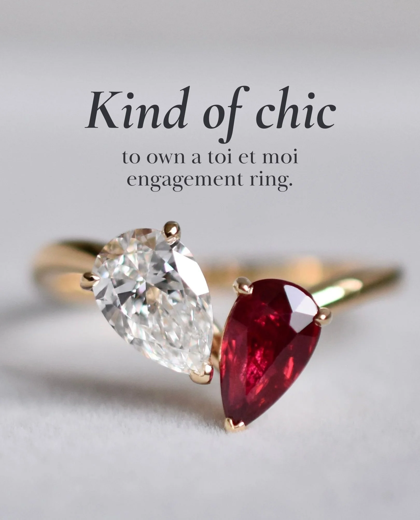 Kind of chic to custom make your dream engagement ring 💍
