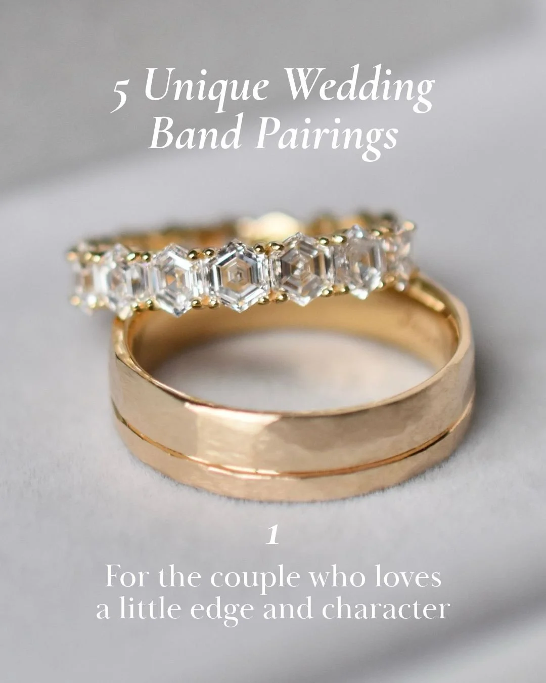 A little wedding band inspiration for you and your person 🤍 From initials to birthstones, it&rsquo;s the personal details we love most.

Save your favourites or send this to your partner.
