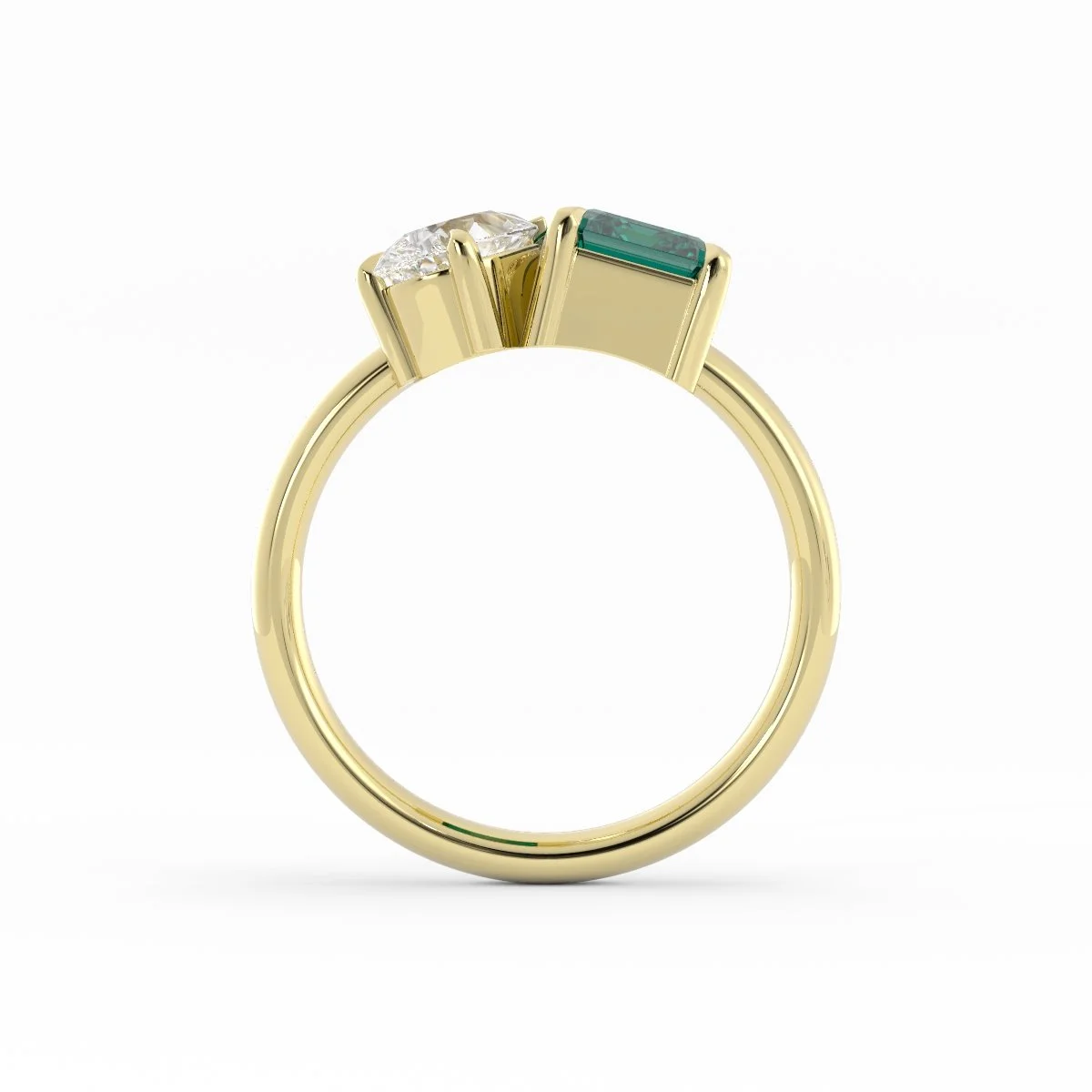 Jillian Pear Diamond and Green Sapphire Emerald Toi Et Moi Ring image_002 (7).jpg