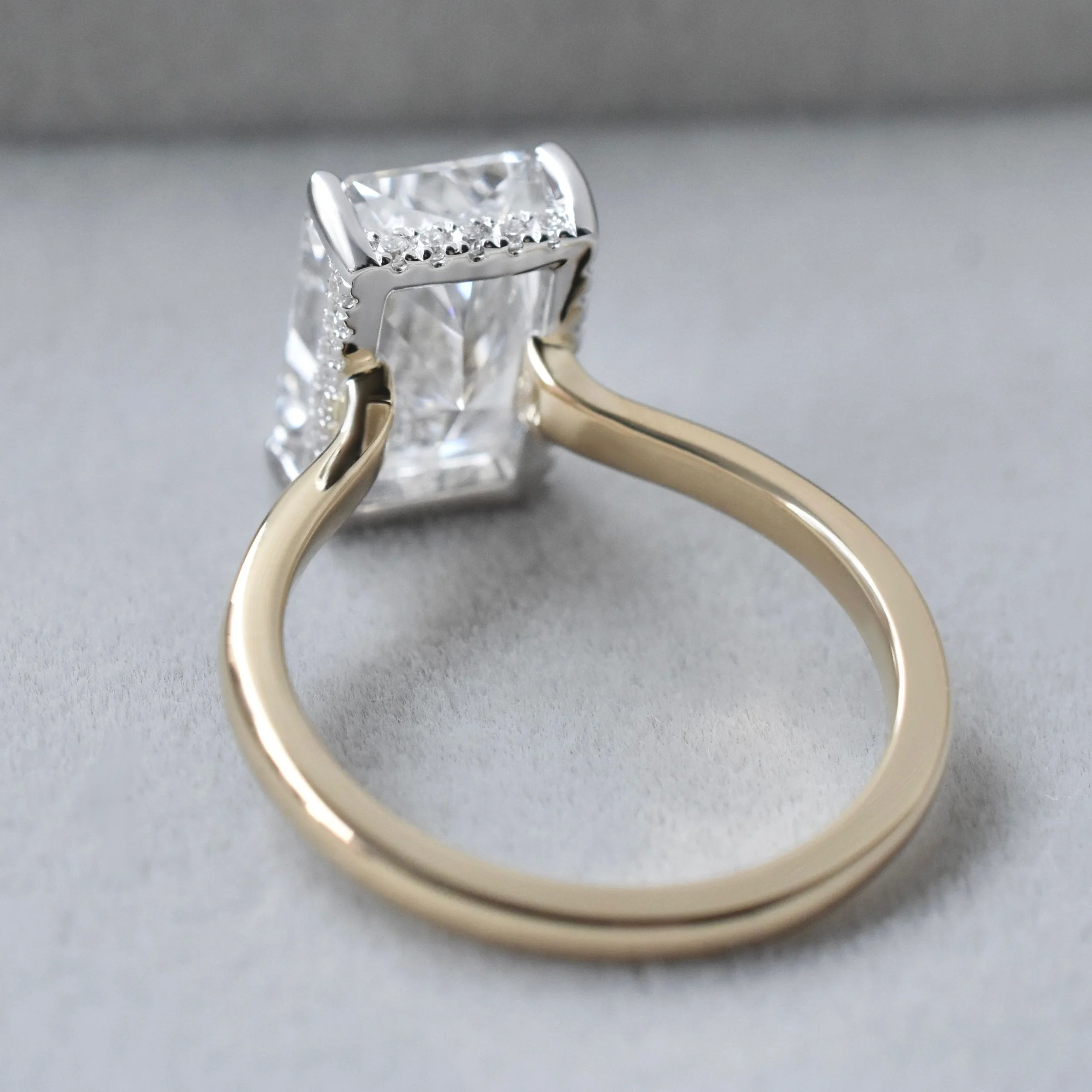 Nicolette Radiant Cut Floating Diamond Ring in Two Tone Design 3.jpg
