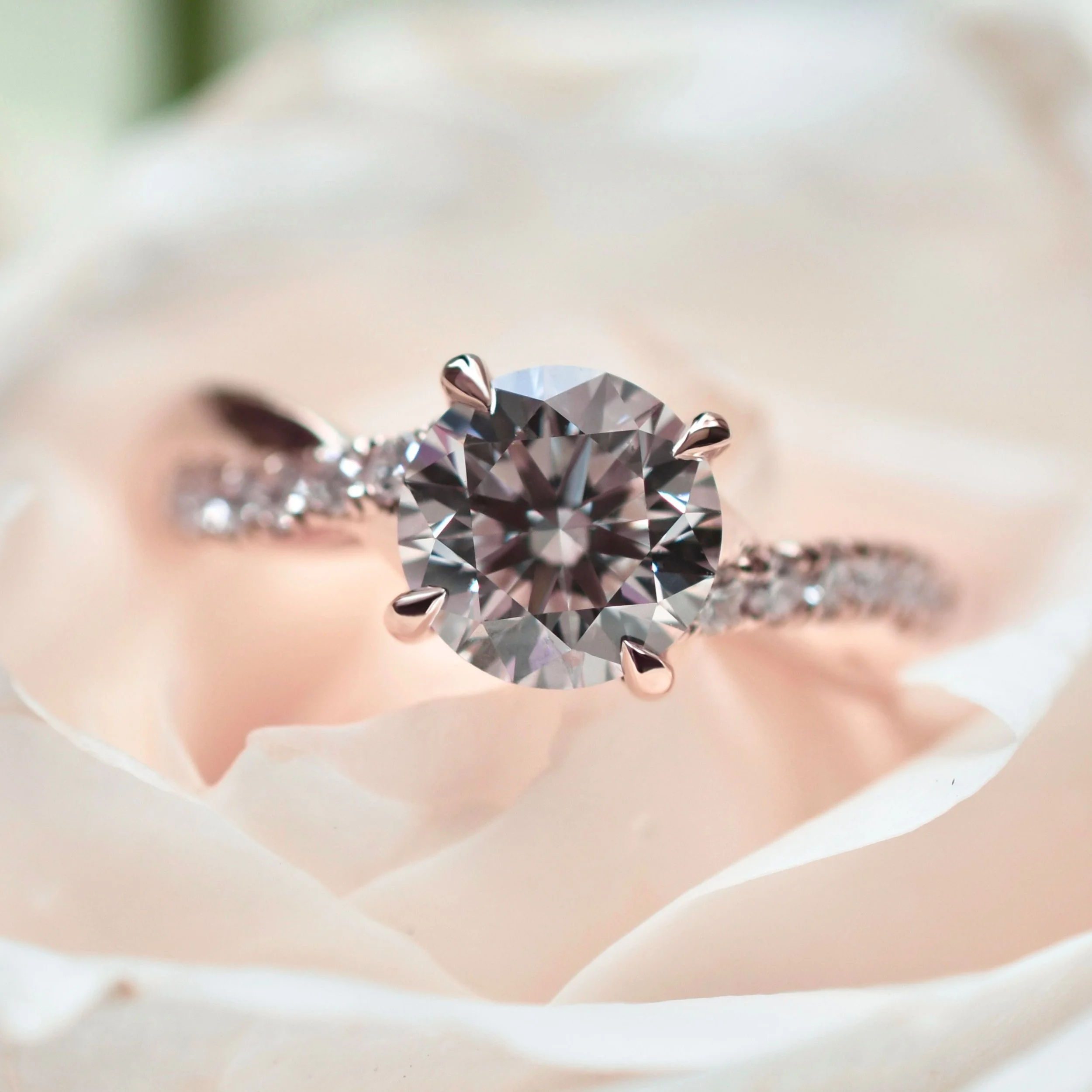 Scarlett Round Diamond Pavé Twist Ring in Rose Gold .jpg