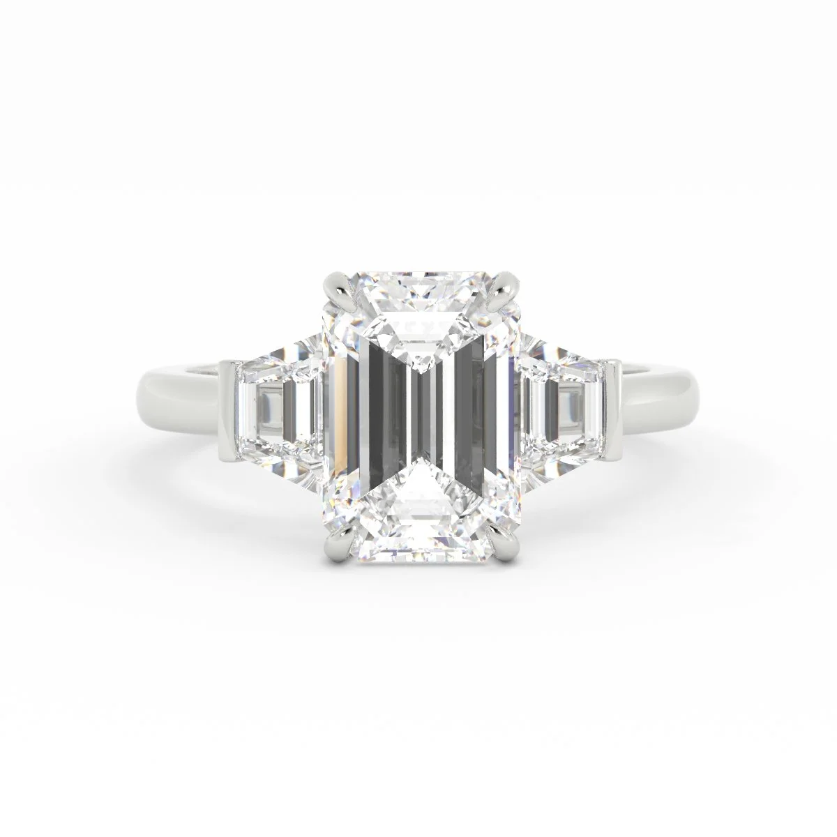 Beverly Emerald Cut Three-stone Diamond Ring with Trapezoids image_000 (31).jpg