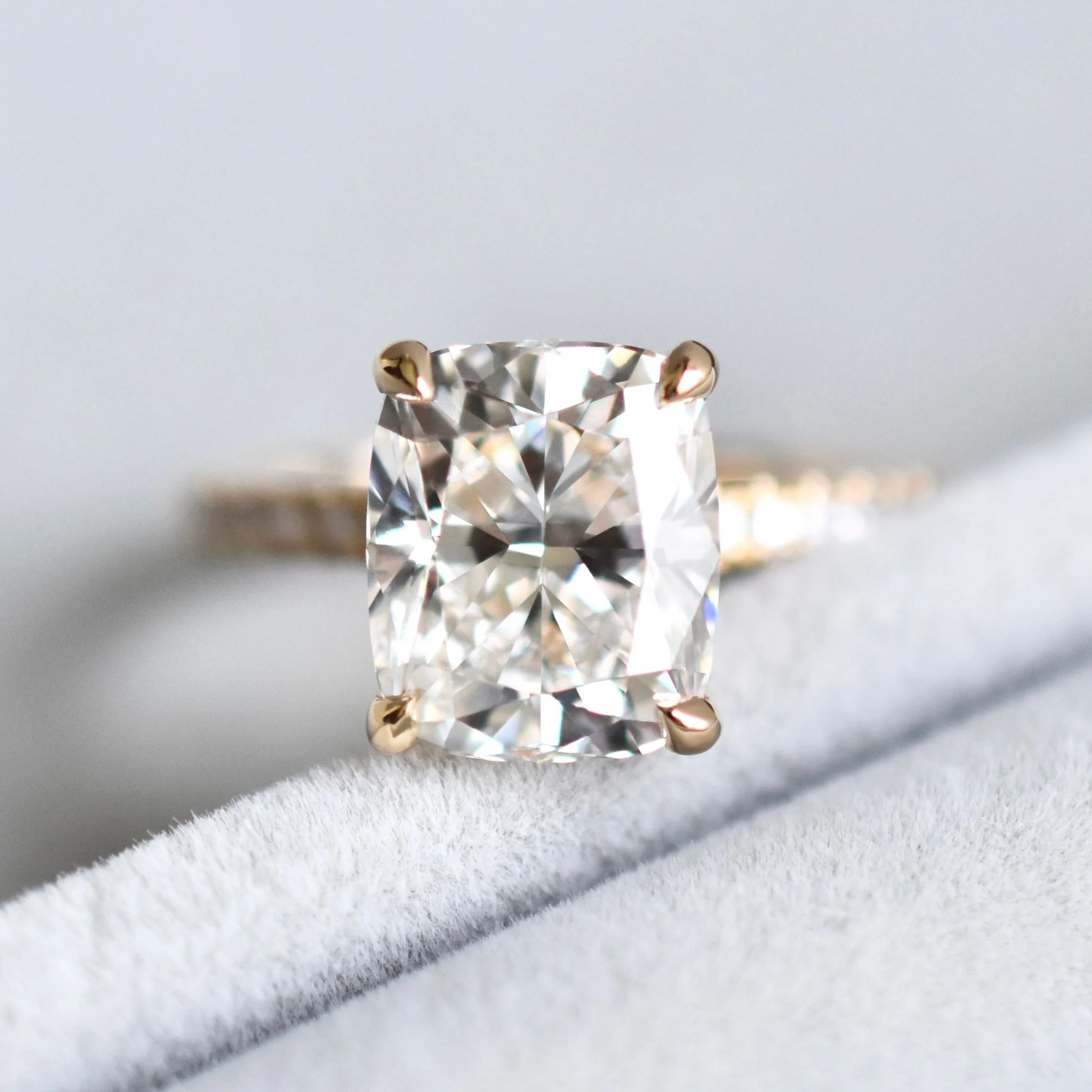 Belinda 3 Carat Cushion Diamond Pavé Ring in White Gold 3.jpg