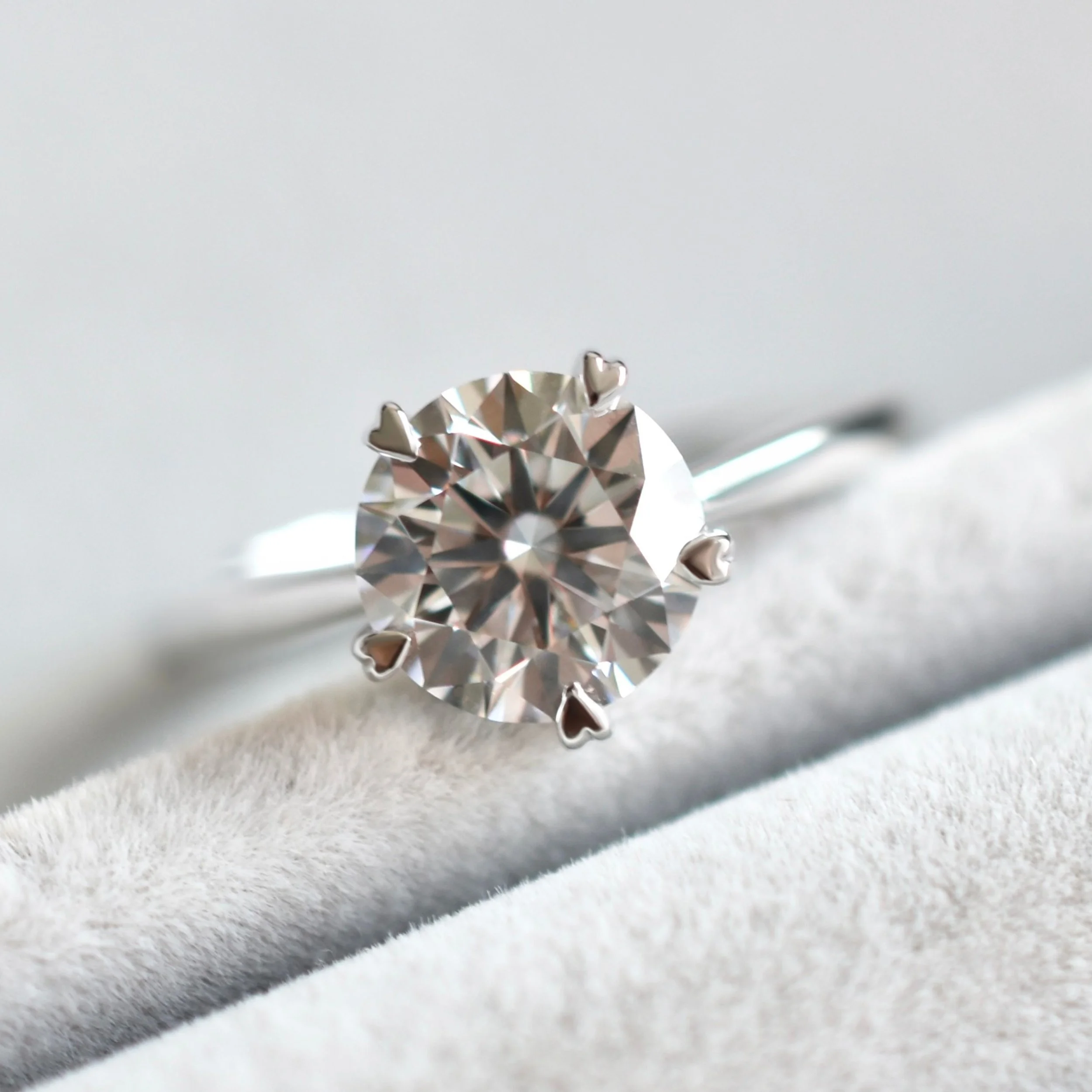 Taury Heart Prong Round Diamond Ring in White Gold 2.jpg