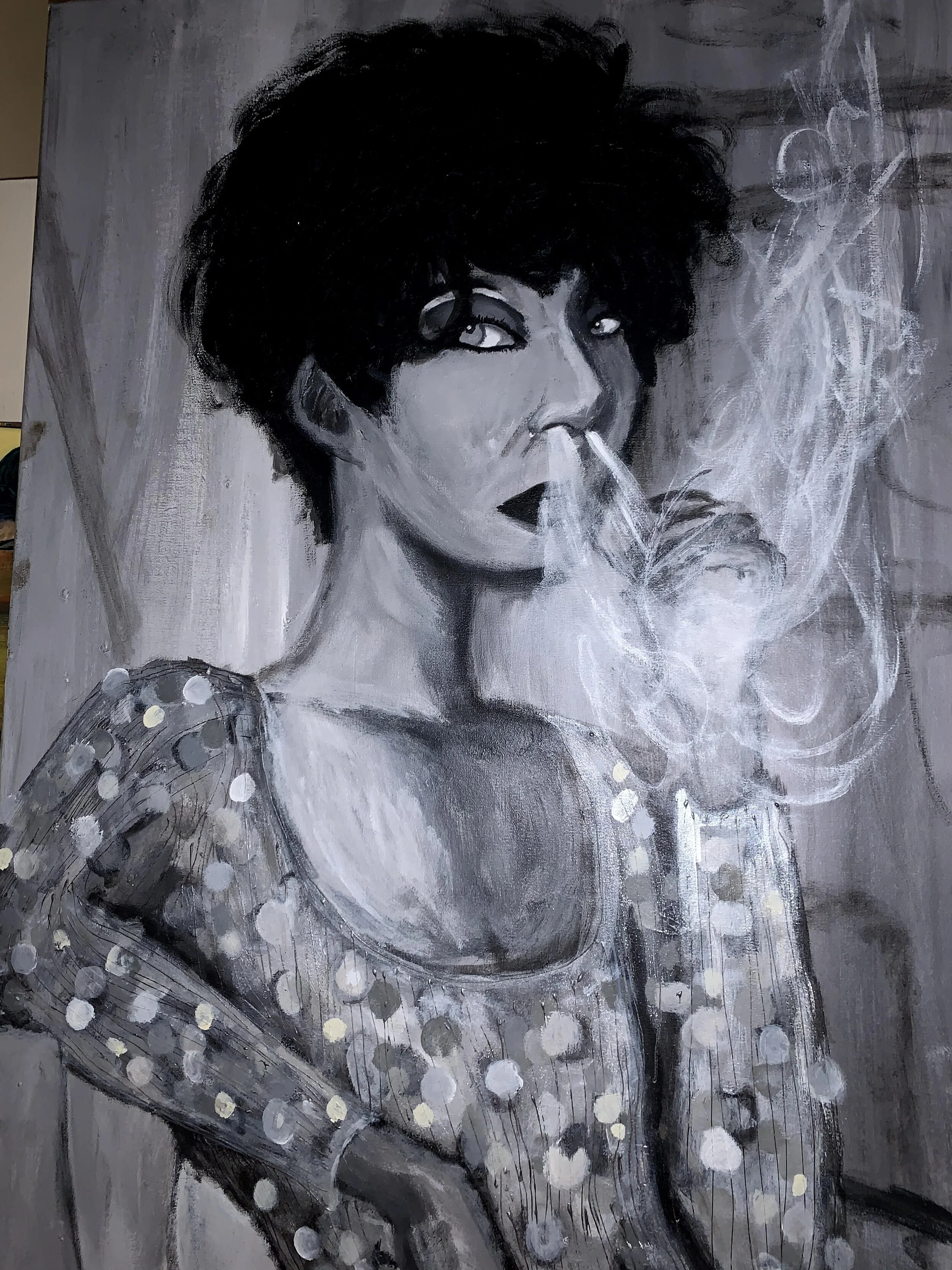 "Donyale Luna"
acrylic on canvas
(sold)