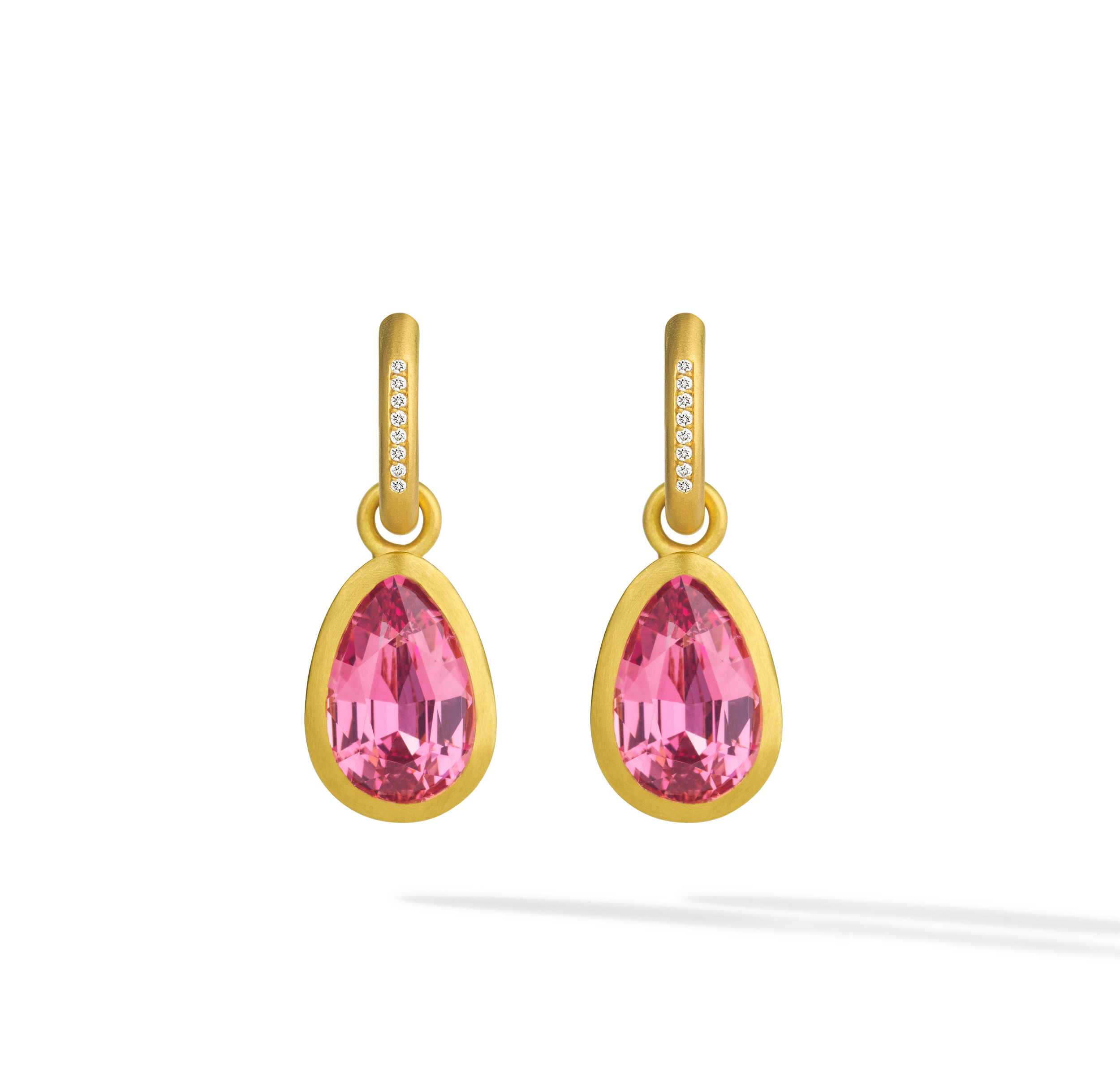 Pink Spinel Drop Earrings