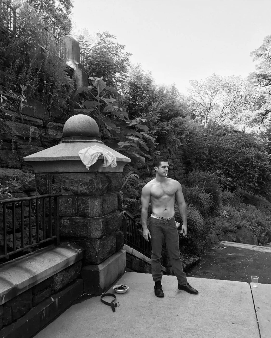 Shirtless in the park...need i say more 