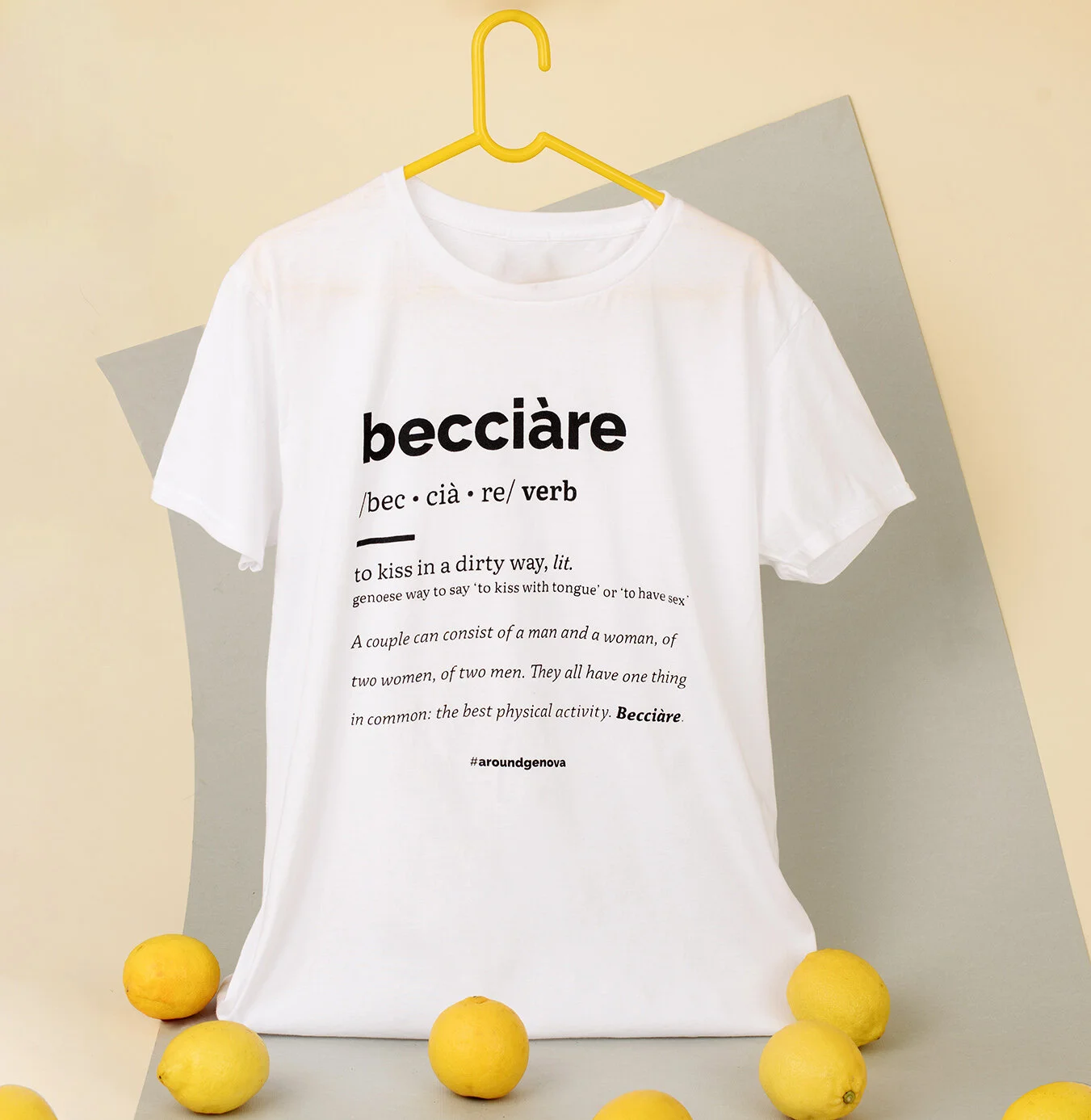 Becciàre t-shirt - around Genova
