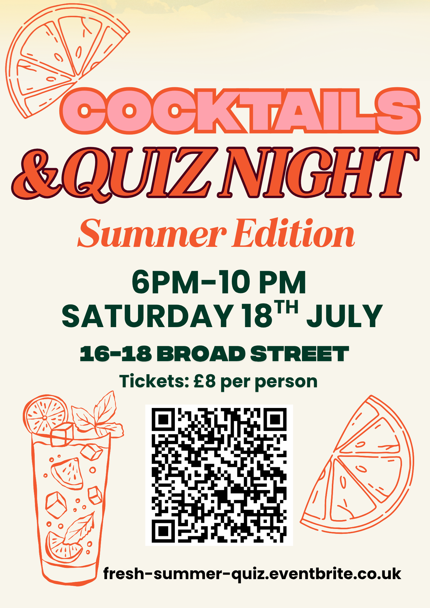 cocktail &amp; Quiz Night - Summer edition