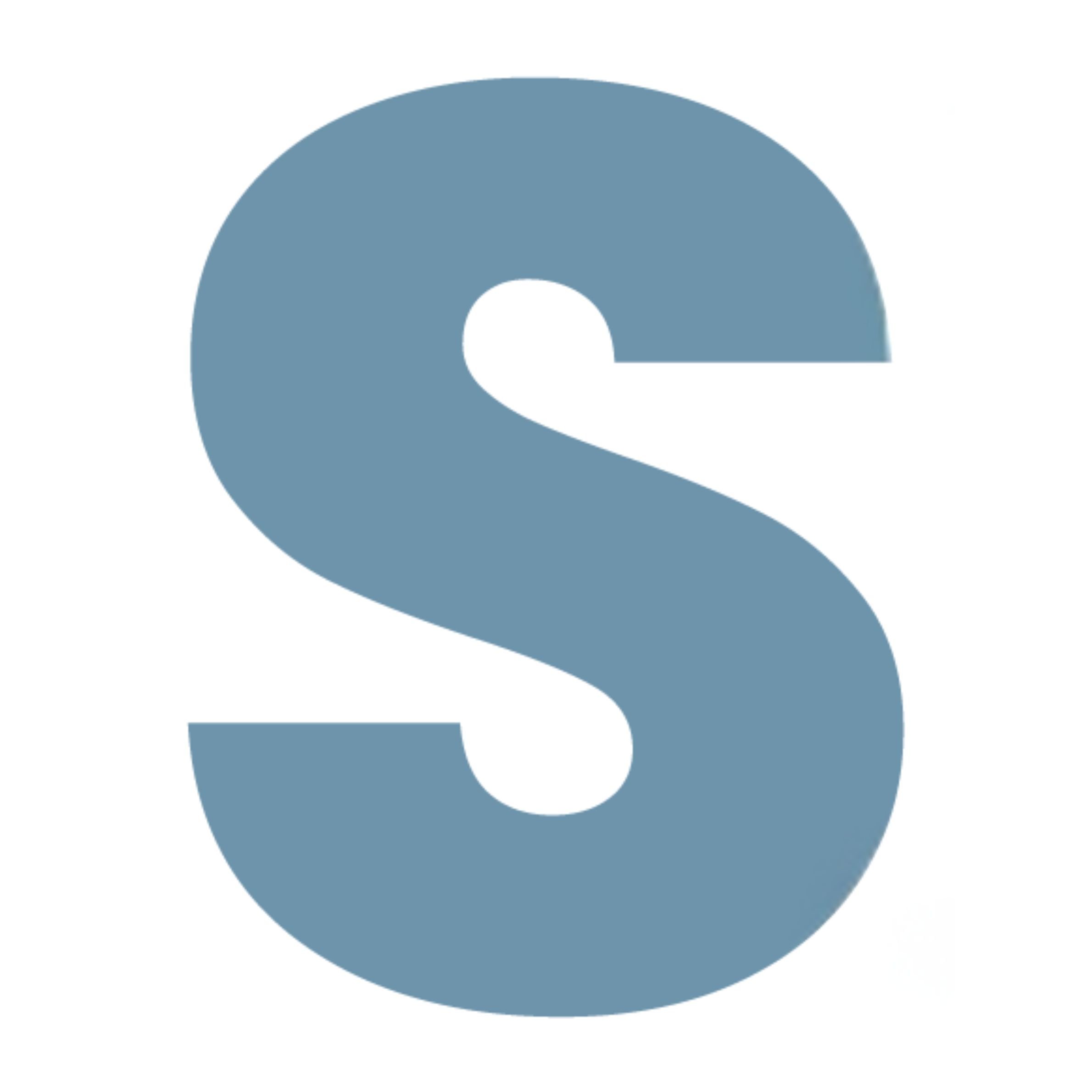 A large S representing the word SPOT from the STRESS Framework by Johanna Hooper