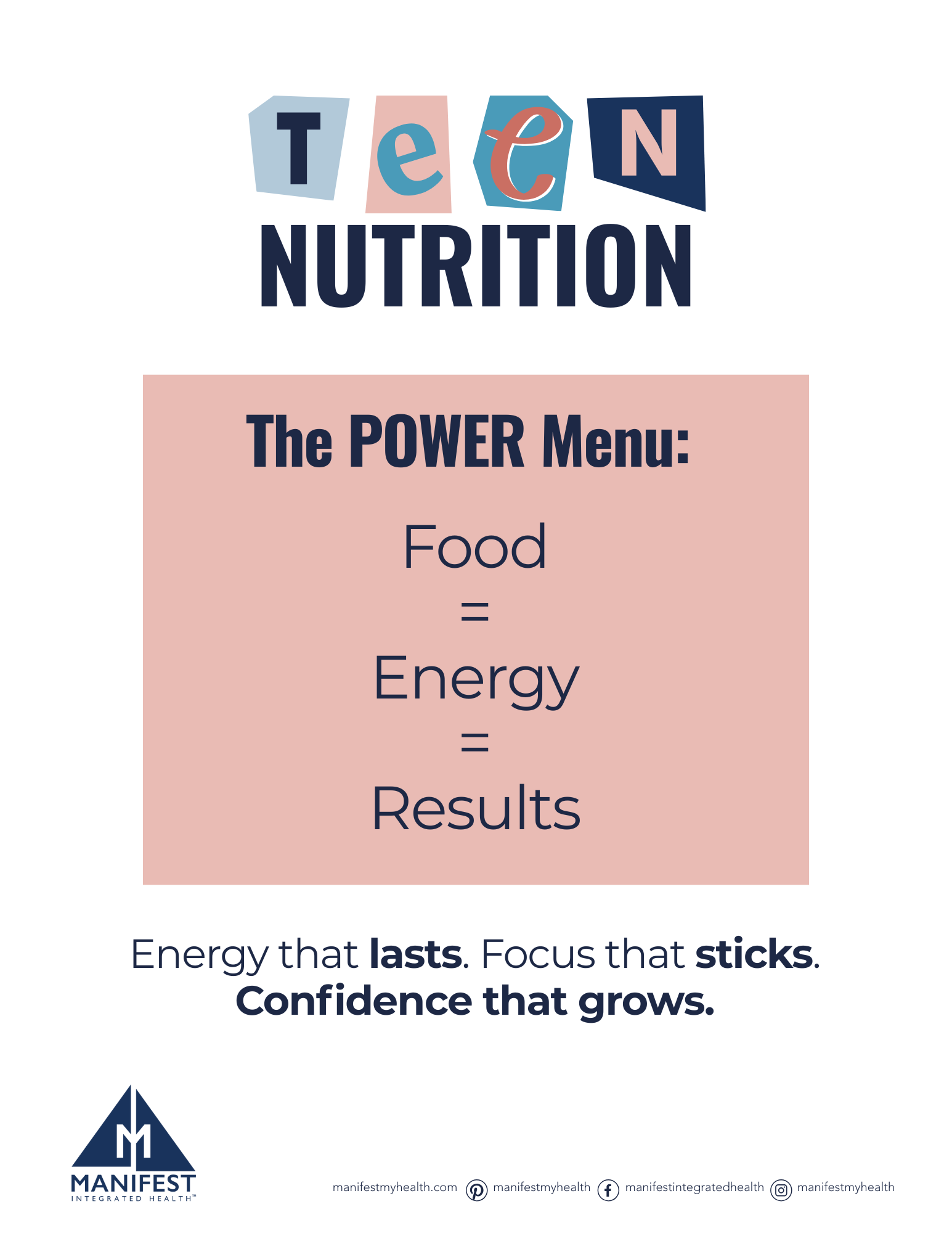 The Power Menu - energy that lasts