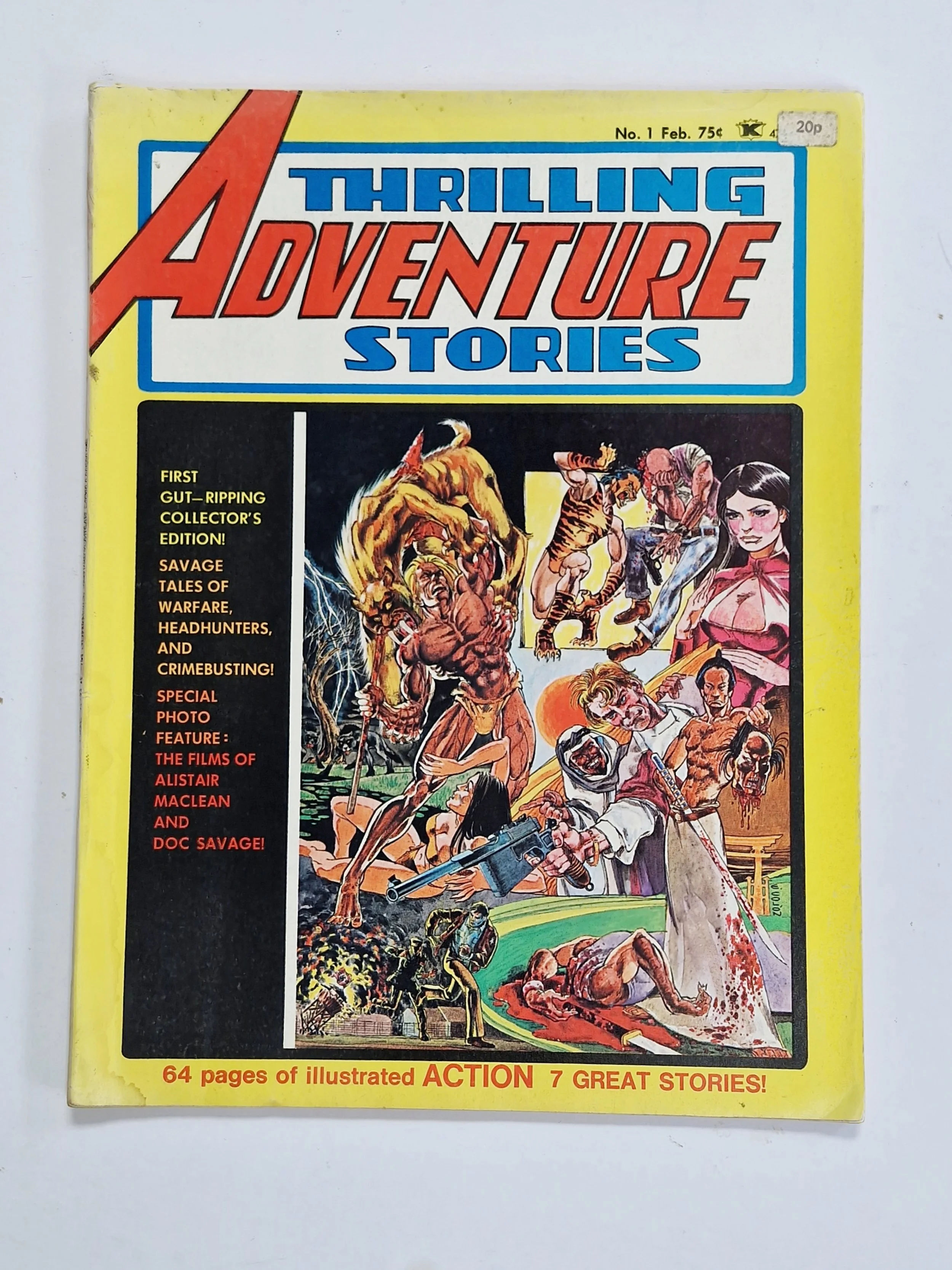 Thrilling Adventure Stories - 1  Feb.  1975