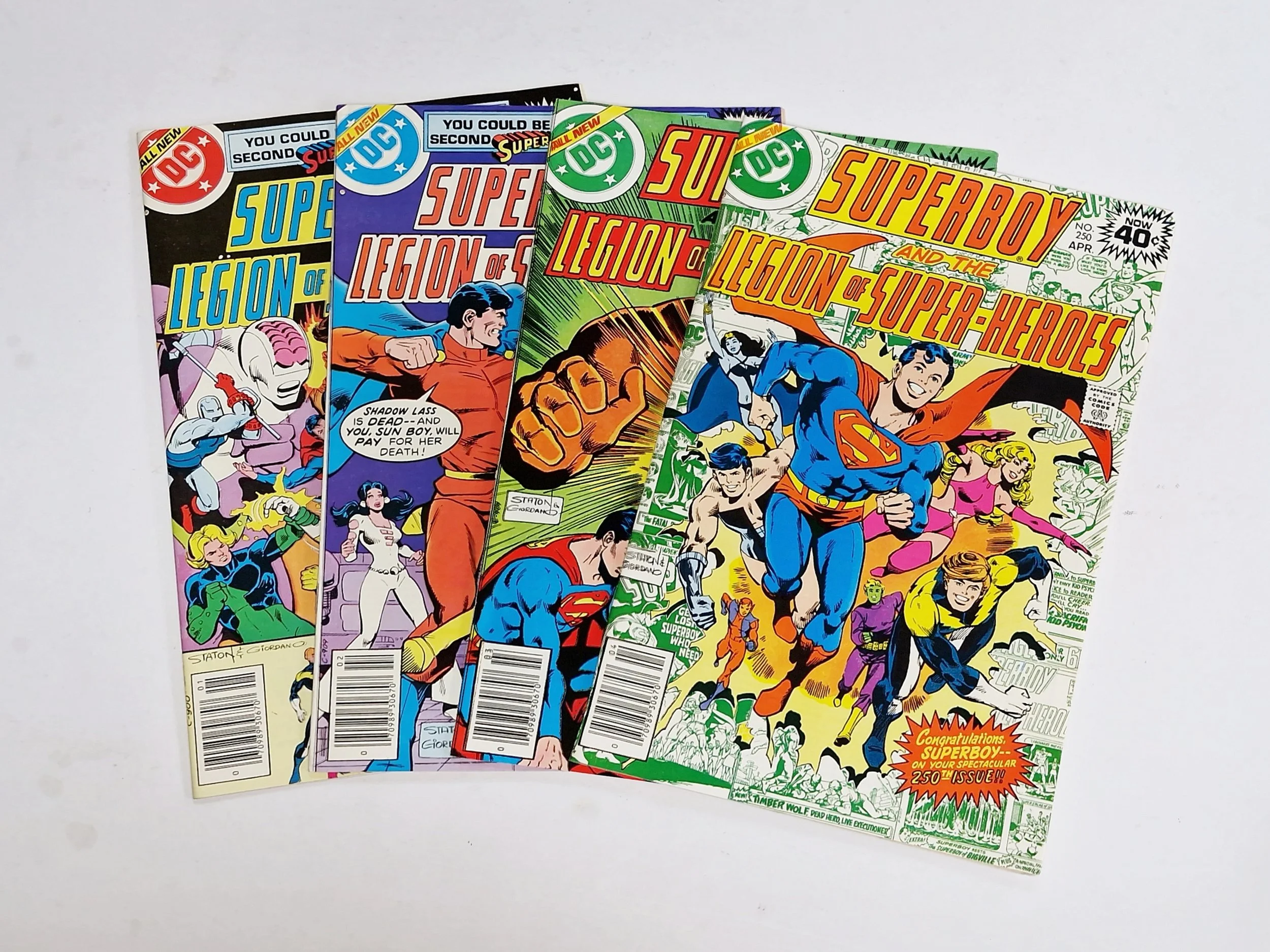 Superboy and the Legion of Super-Heroes (4 high grade issues) - 247-248-249-250  Jan-April  1979