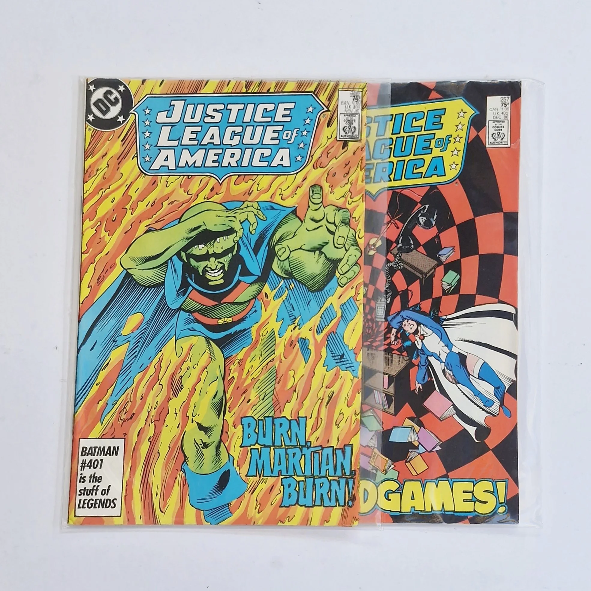 Justice League of America (Two issues) - 256-257  Nov/Dec  1986