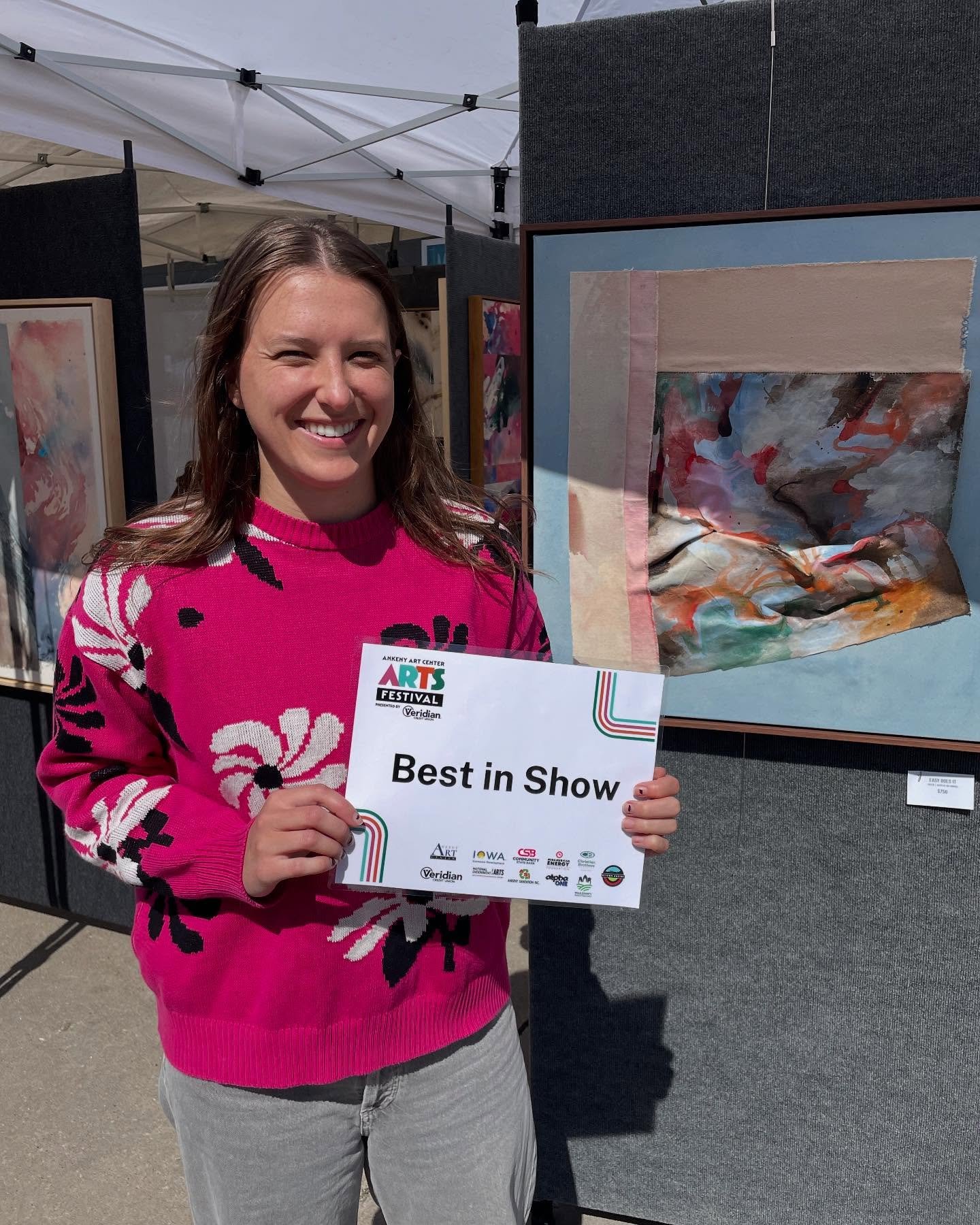 What a day at the @ankenyartcenter Art Festival!

Thank you to everyone who came out on this windy day! And shoutout to the man holding the whole thing down, literally, @weinyberg 

One of my pieces did fly across the road at one point but I also got