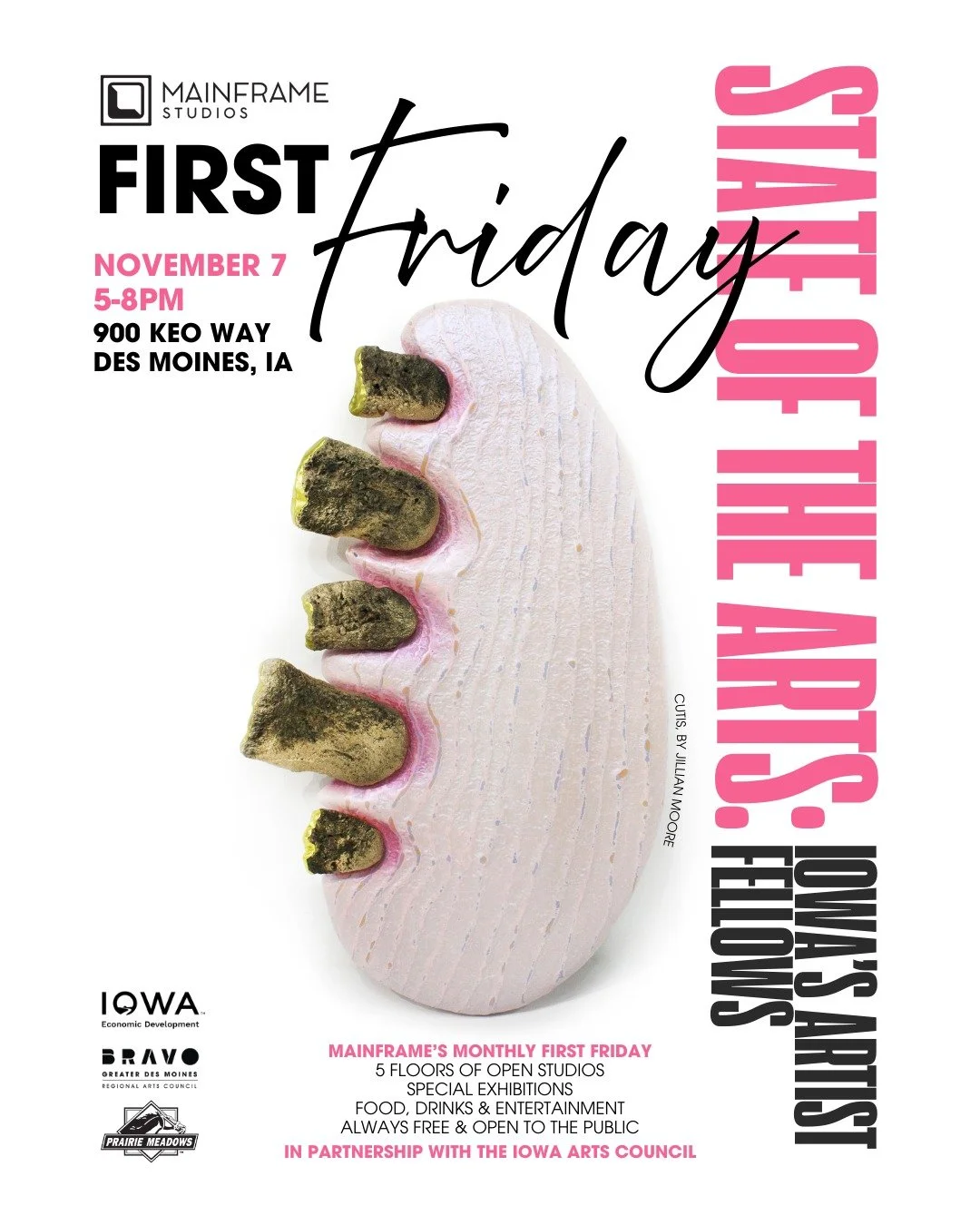 You've got, not one, but TWO chances to see me next weekend:

1. First Friday - Studio #231 at @mainframearts
Friday, November 7th | 5pm - 8pm

2. Art on the Prairie - La Poste, 1219 Warford Street, Perry, IA 50220
Saturday, November 8th | 10am - 5pm