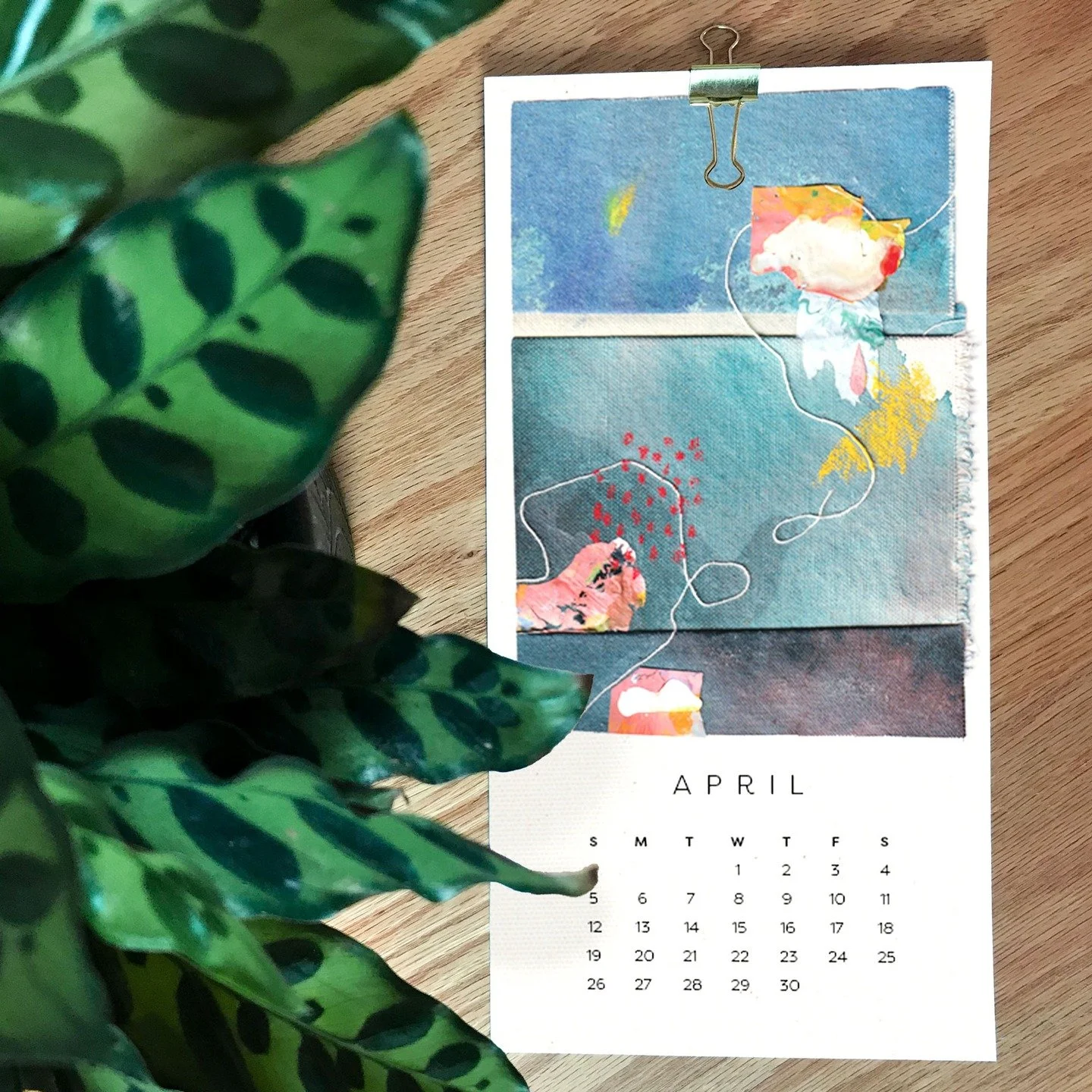 The story behind the 2026 calendar 🗓️

This collection of art is inspired by picking up the pieces of the old and making something new.

Each month's artwork is made of leftovers: canvas scraps, bits of string, paint palette globs, torn magazine pag