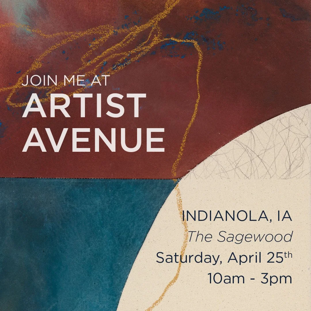 This weekend I&rsquo;ll be setting up shop with 11 other women artists from Central Iowa. There will be a variety of art including painting, pottery, jewelry, and collage art, so come out for a low-key day of local art!

The Sagewood
117 East Salem A