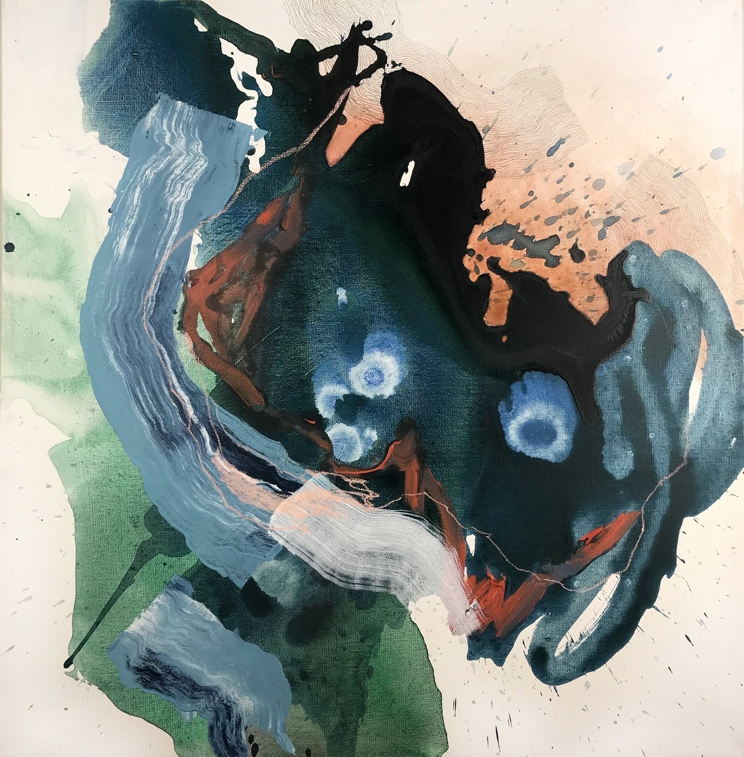 Wise that |
Acrylic, pastel and graphite on primed canvas |
Unframed |
24x24 |
$460 + tax & shipping |
Email for inquiries