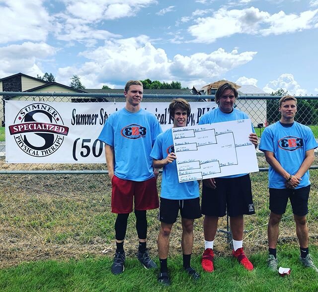 Blizzard Bois with the Adult Men&rsquo;s title in the first Annual Colville 3B3 tournament. Good work! #colville3b3