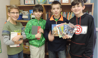 Oak View Elementary used book drive for the Emergency Room