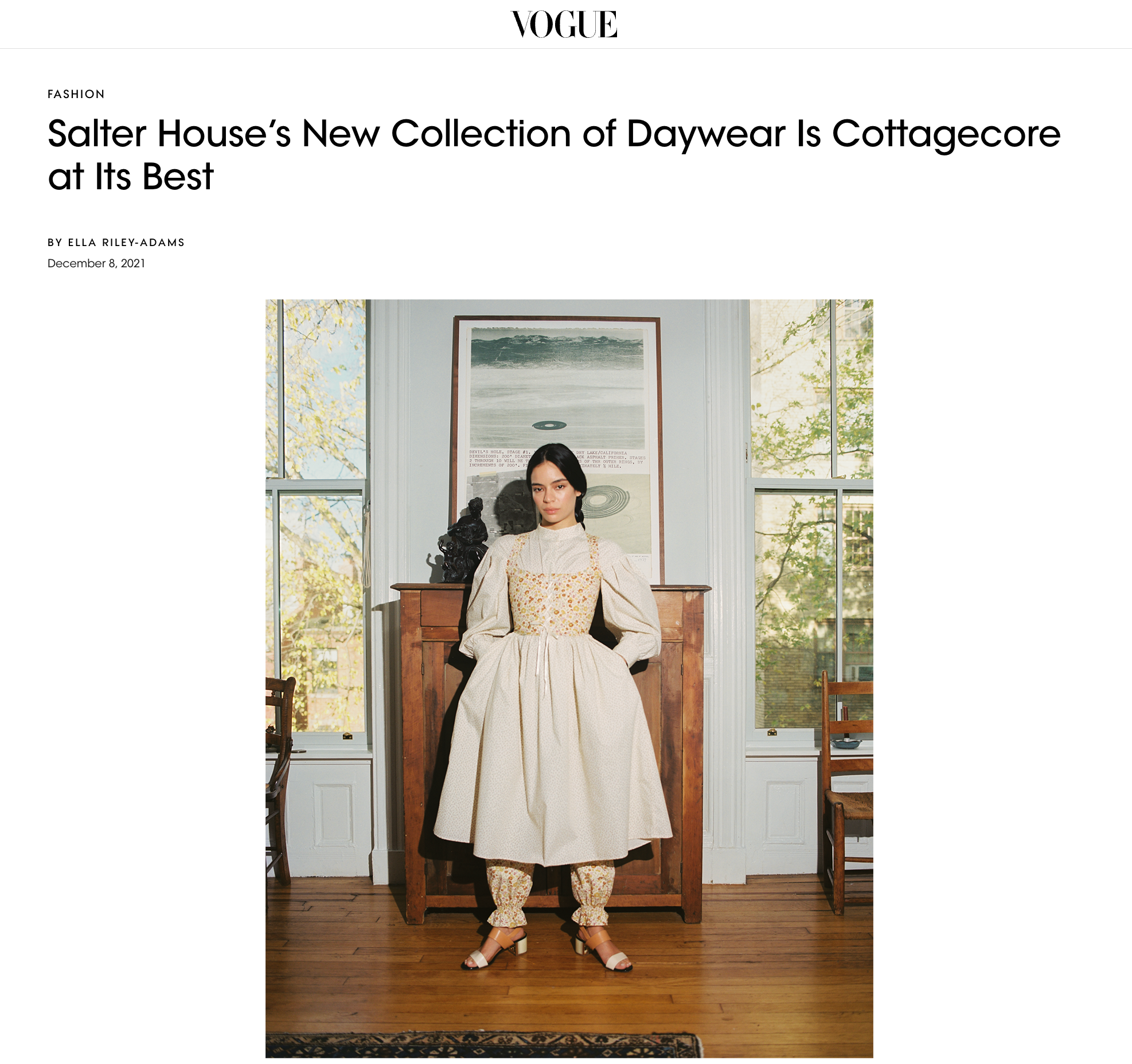   Salter House for Vogue  