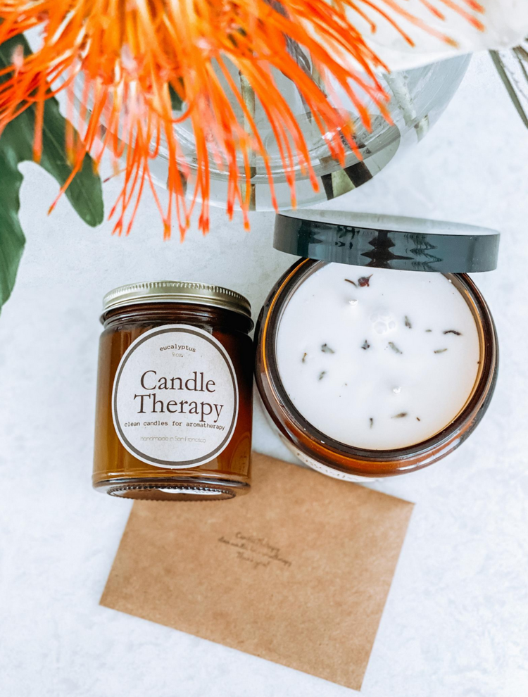 CandleTherapyCandleTherapy sells non-toxic candles on Etsy. Their simple designs are offset by the intricate and authentic scents that you get to choose alongside size and a crystal option.@Clean.candletherapy