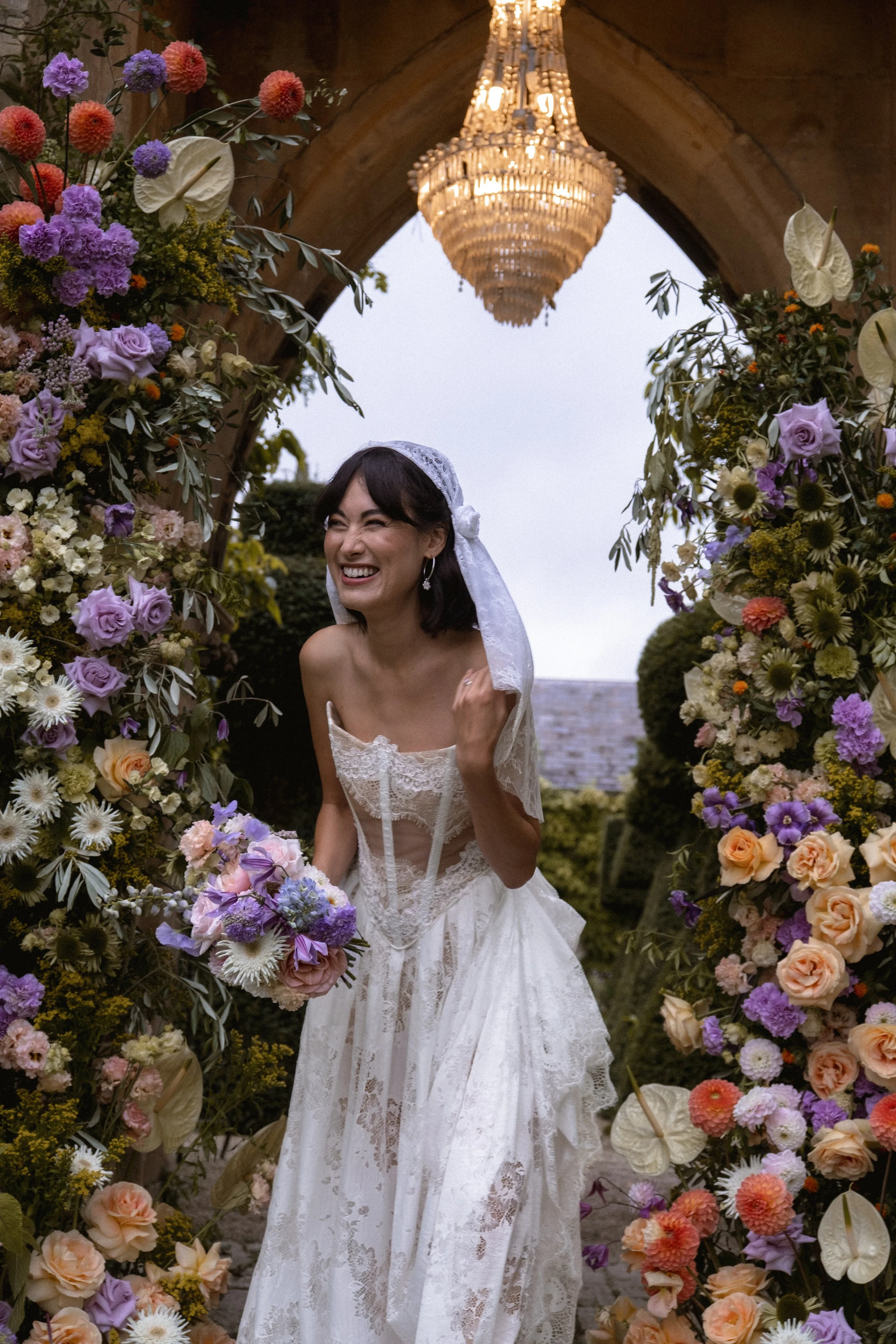 Editorial bridal portraits at Euridge Manor, UK