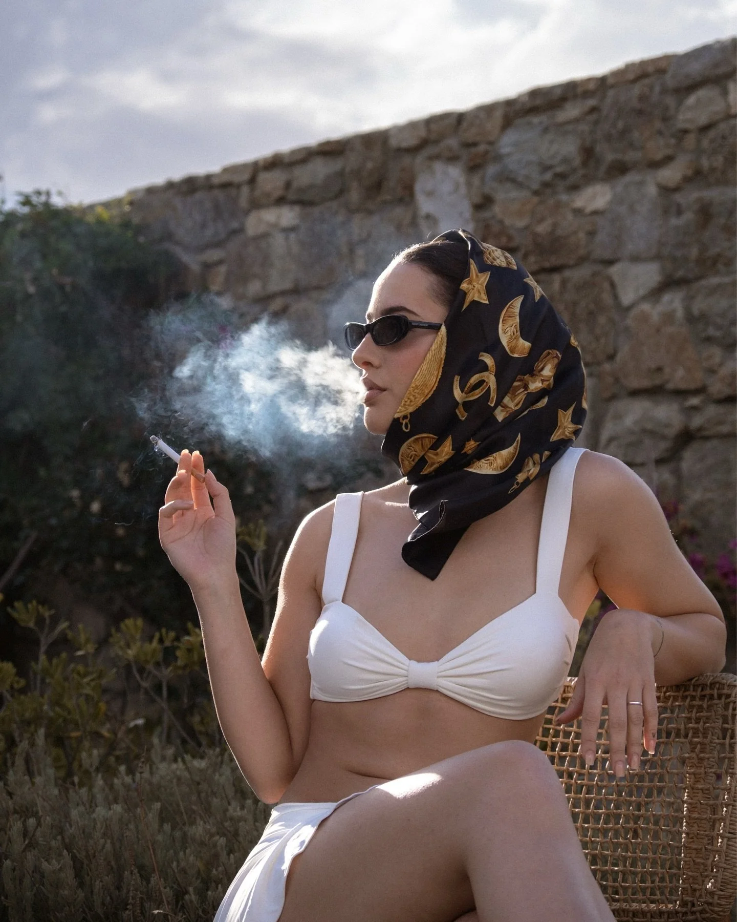 European summer vibes ✨

I don&rsquo;t think I&rsquo;ll ever be over Gigi smoking cigarettes, drinking a mimosa and looking absolutely stunning in her luxury bridal swimwear and vintage Chanel scarf.

What a moment! 💅🏻 

The dream team:
Workshop @a