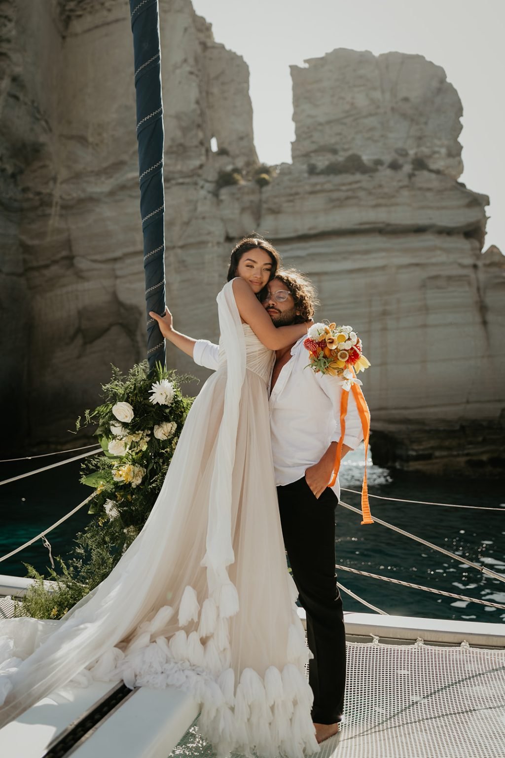 Luxury elopement planner in Milos, Greece
