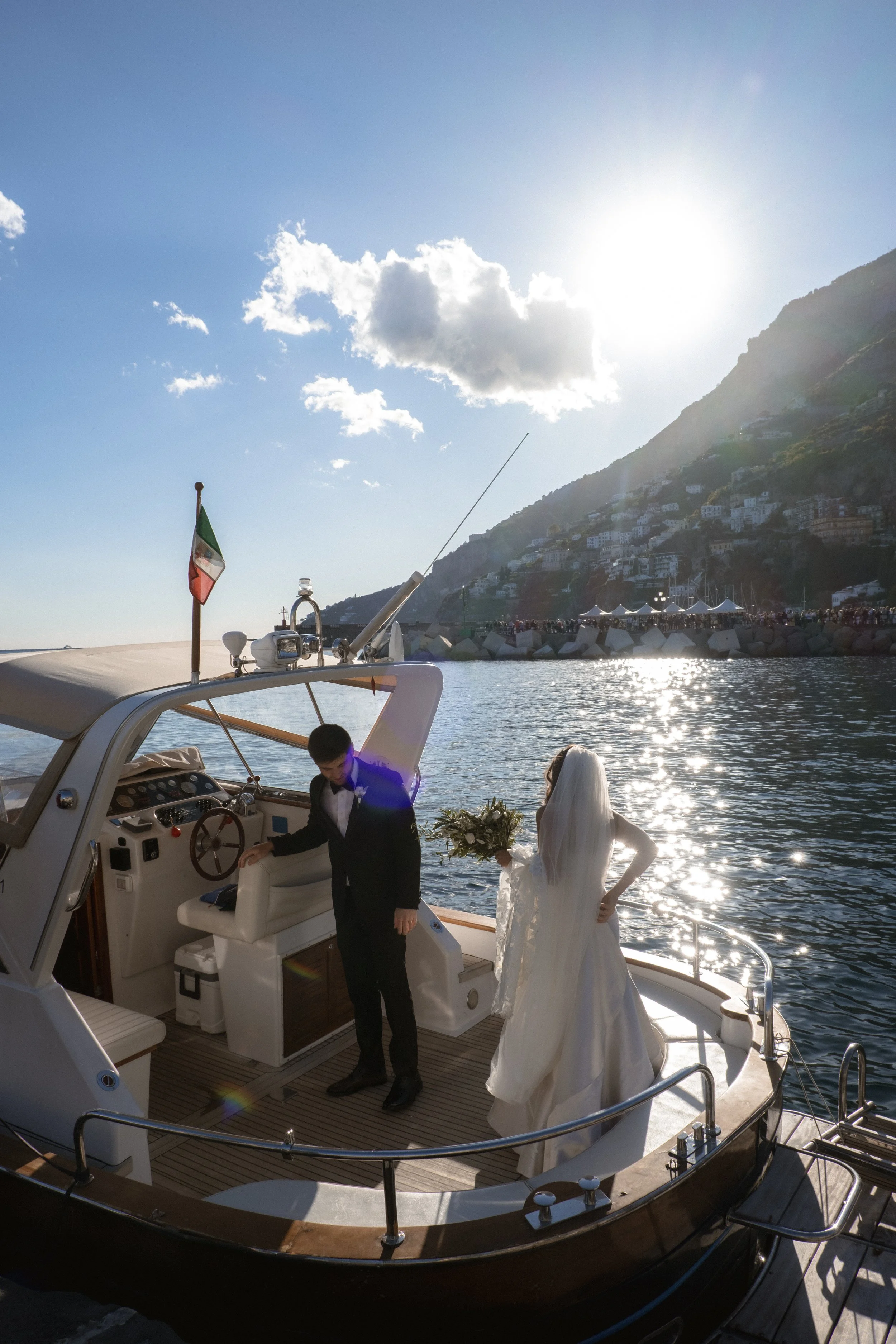 Elopement at Anantara Amalfi Coast, Italy. Destination elopement photographer